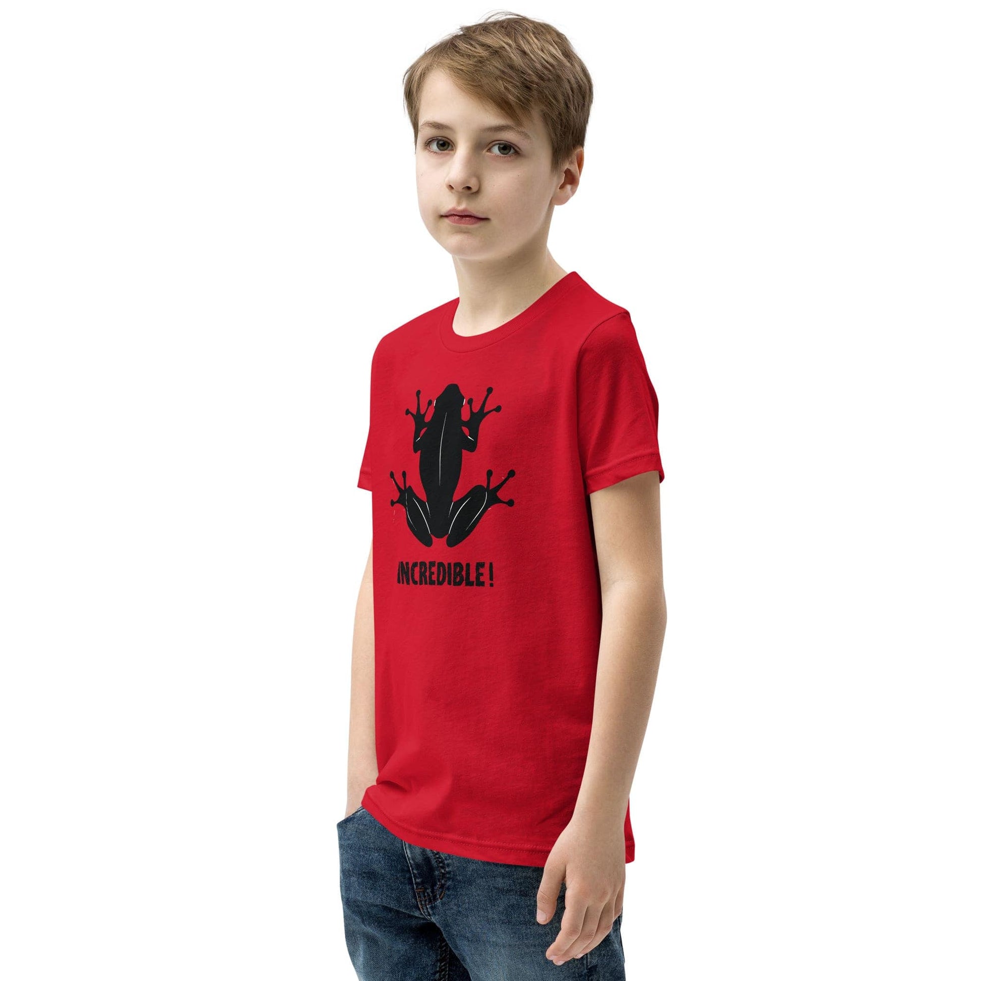 "Frogs Are Incredible" Frog T-Shirt for Youth/Kids (Black Print)