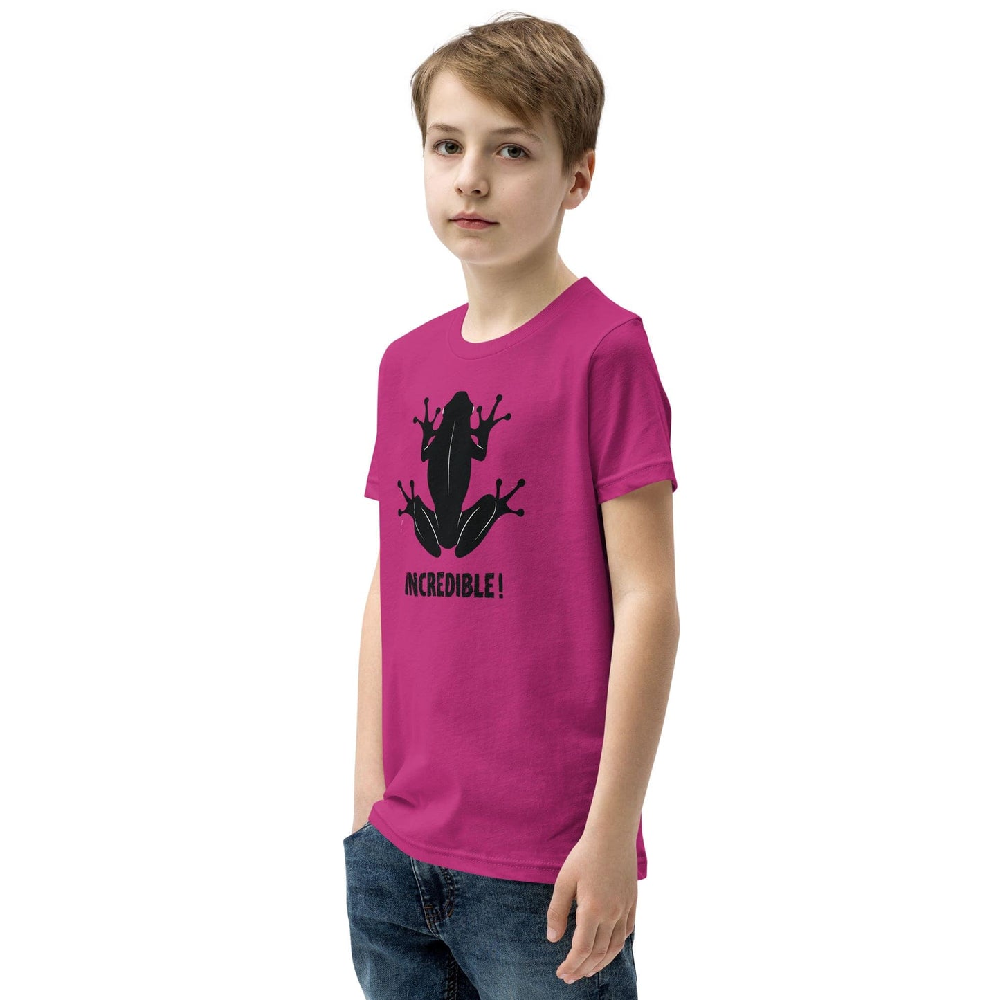 "Frogs Are Incredible" Frog T-Shirt for Youth/Kids (Black Print)