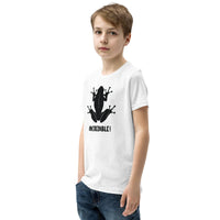 "Frogs Are Incredible" Frog T-Shirt for Youth/Kids (Black Print)