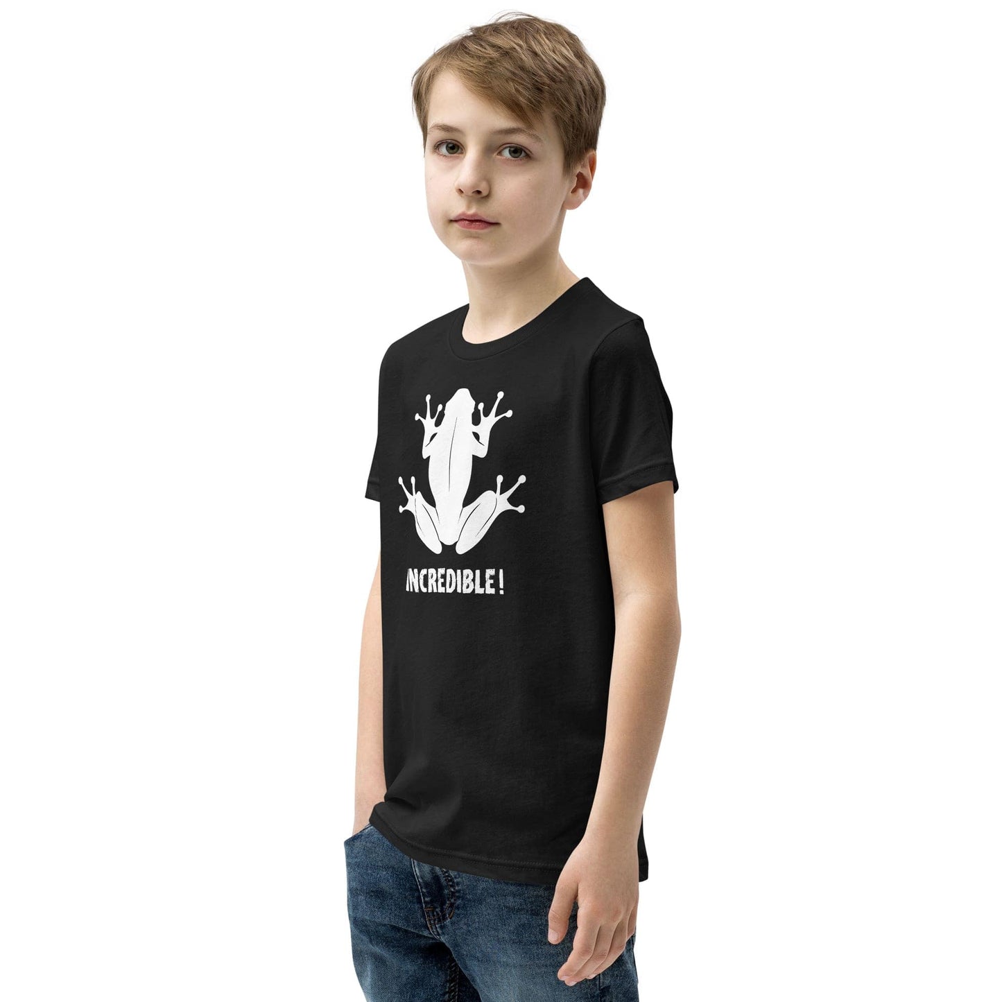 "Frogs Are Incredible" Frog T-Shirt for Youth/Kids (White Print)