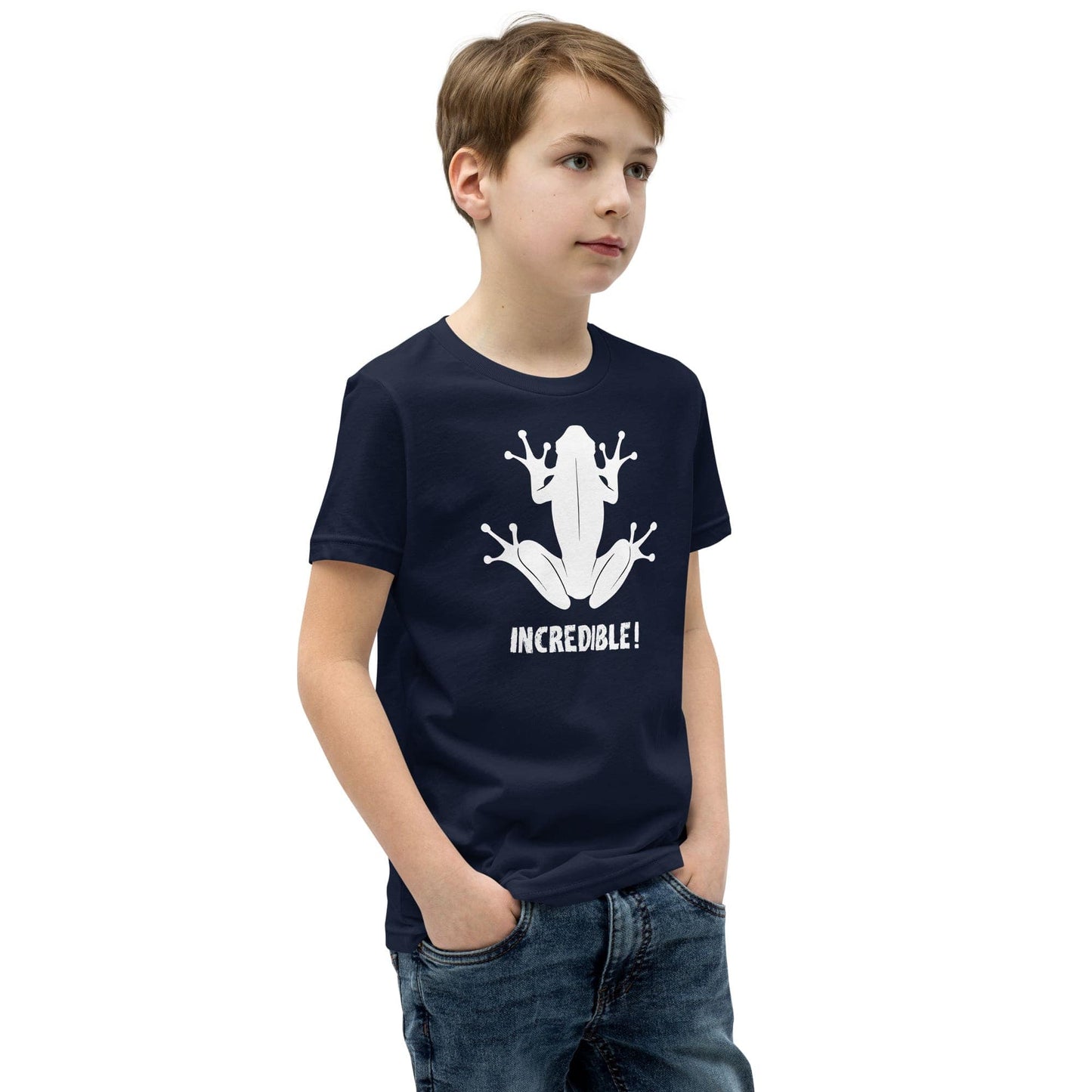 "Frogs Are Incredible" Frog T-Shirt for Youth/Kids (White Print)