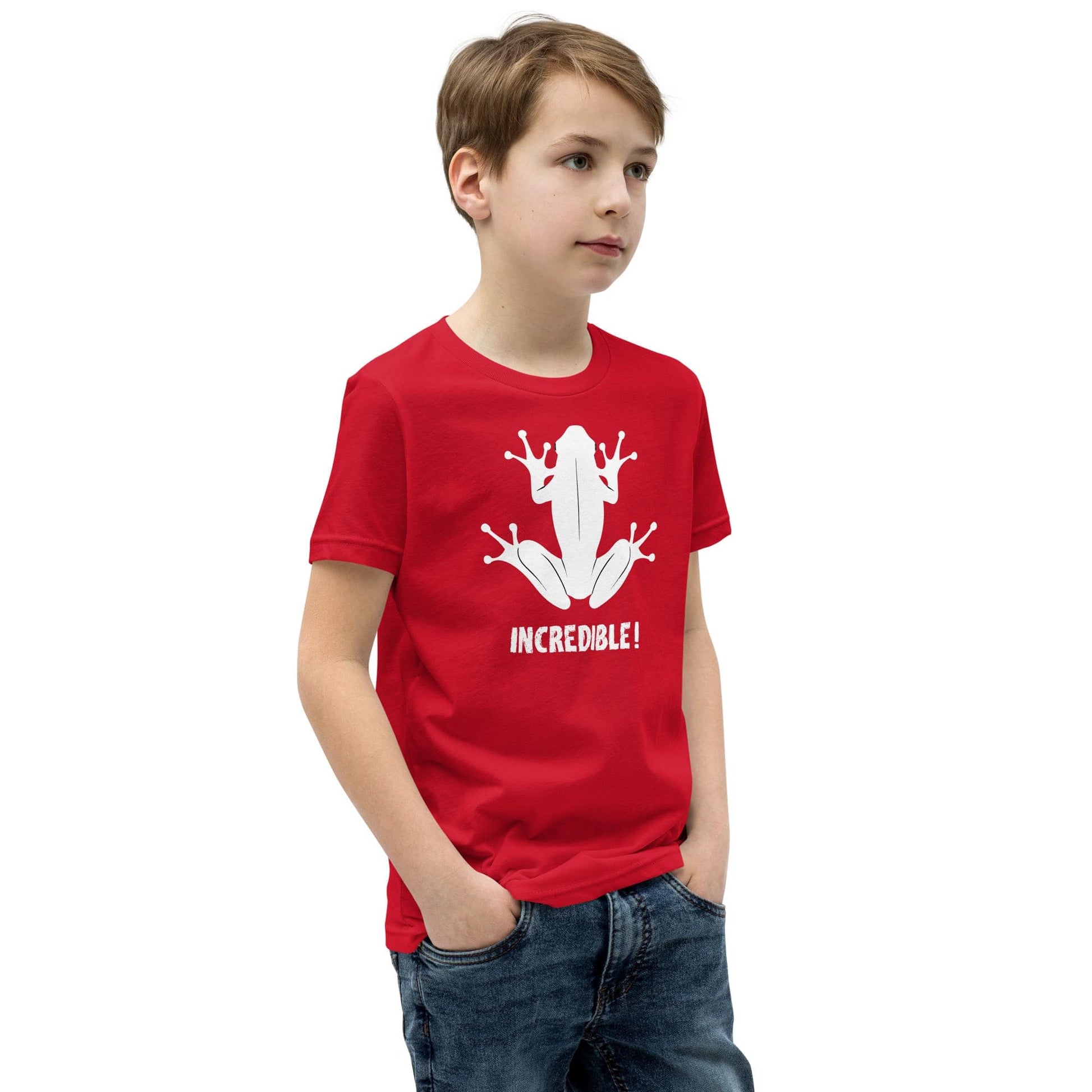 "Frogs Are Incredible" Frog T-Shirt for Youth/Kids (White Print)