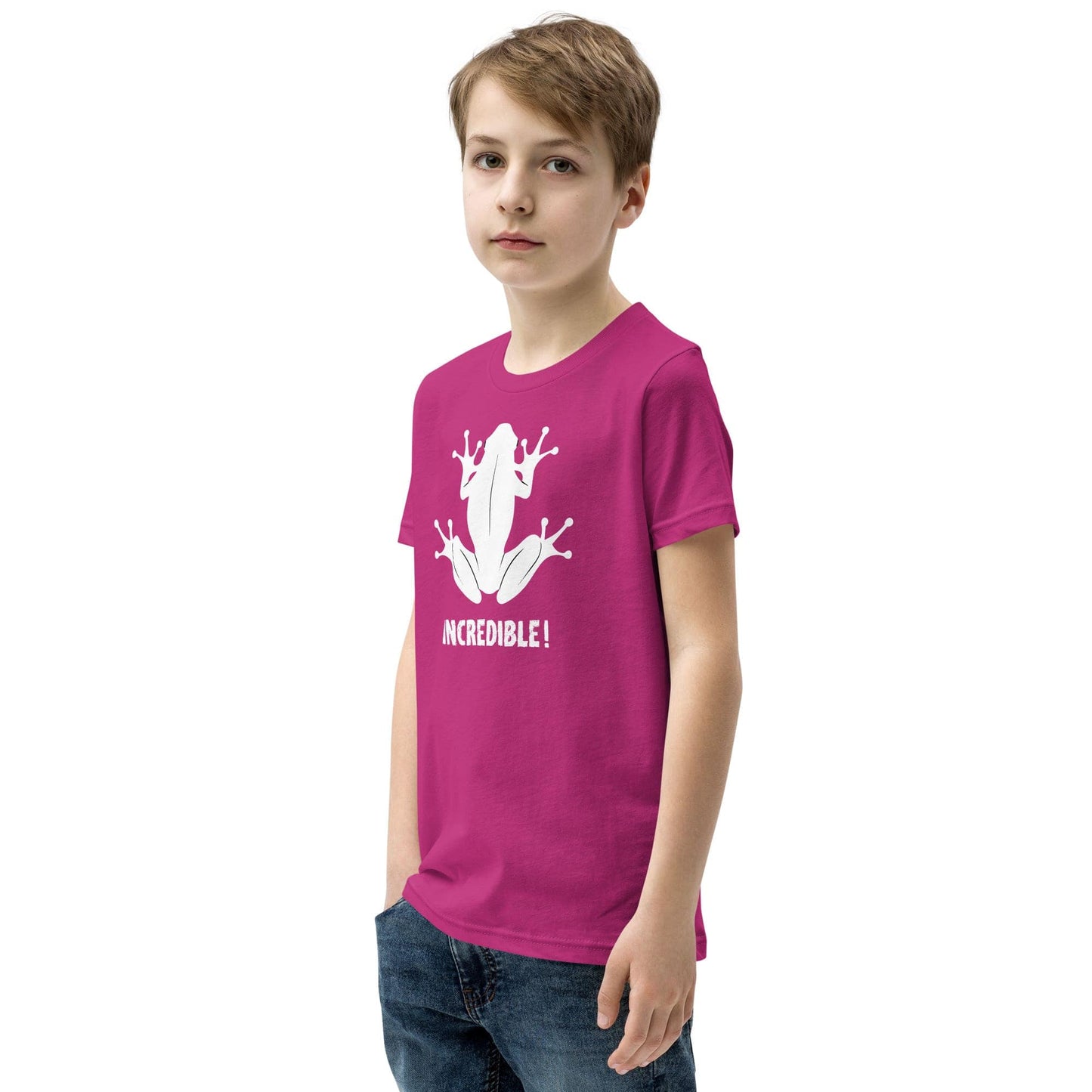 "Frogs Are Incredible" Frog T-Shirt for Youth/Kids (White Print)