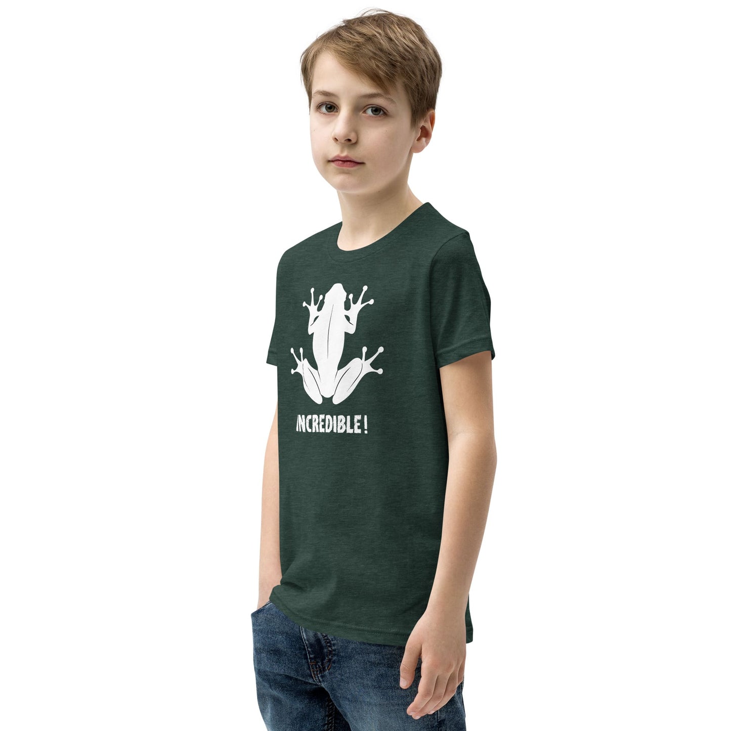 "Frogs Are Incredible" Frog T-Shirt for Youth/Kids (White Print)