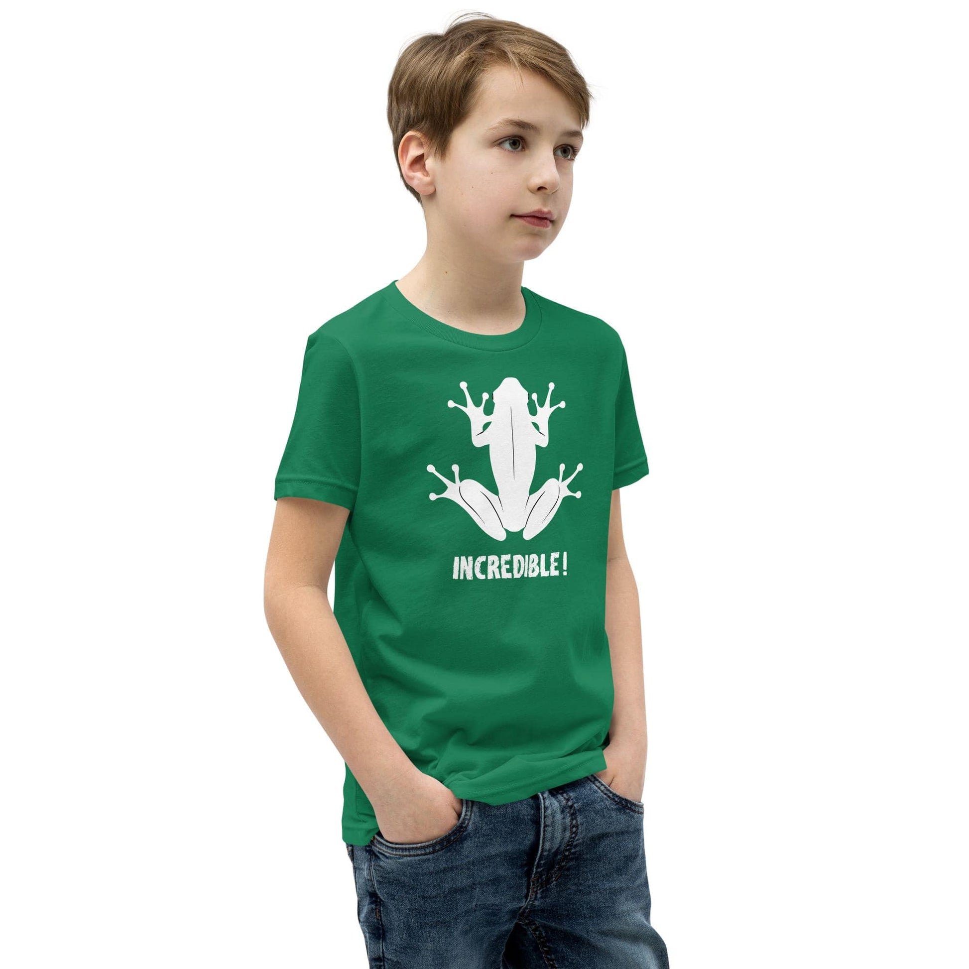 "Frogs Are Incredible" Frog T-Shirt for Youth/Kids (White Print)