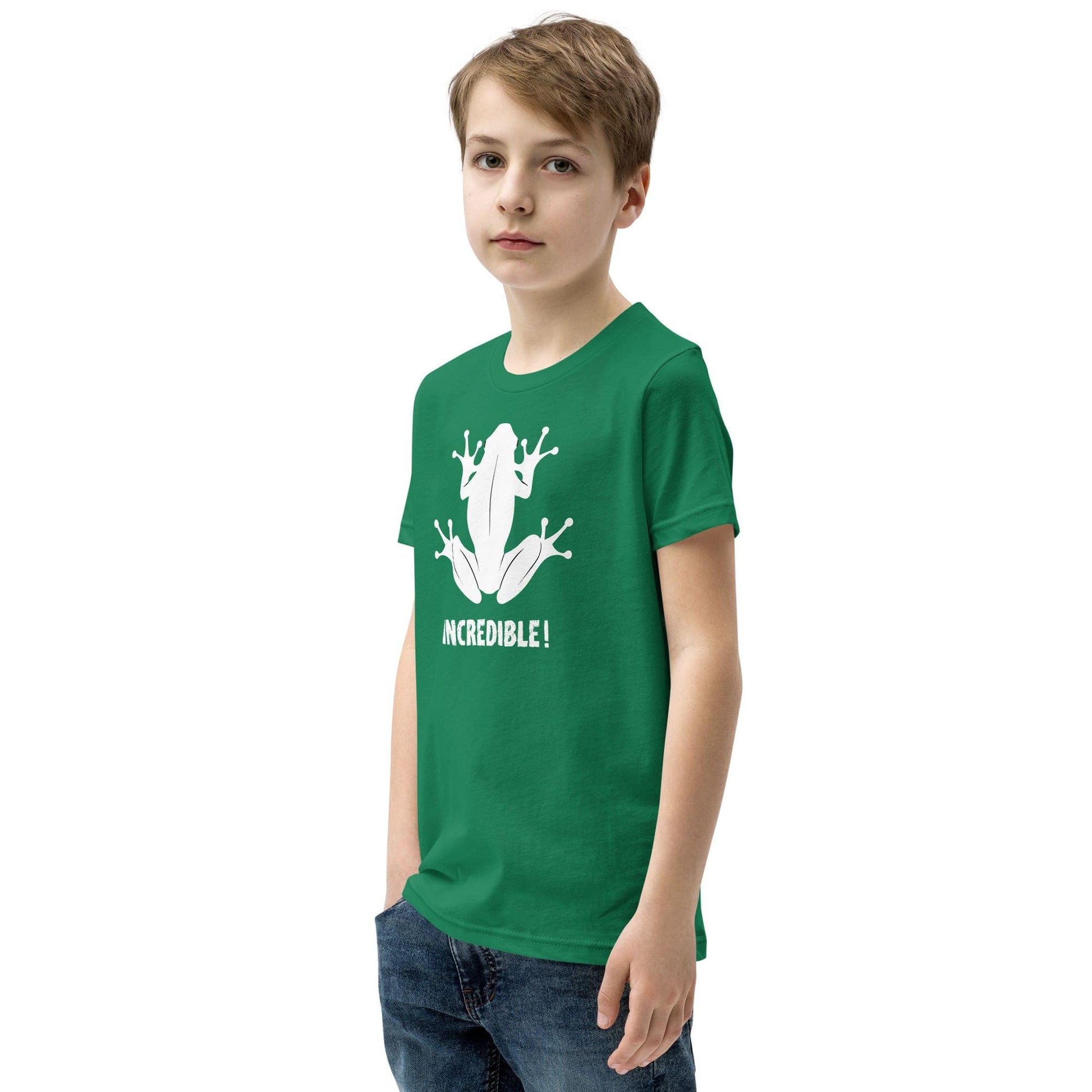 "Frogs Are Incredible" Frog T-Shirt for Youth/Kids (White Print)