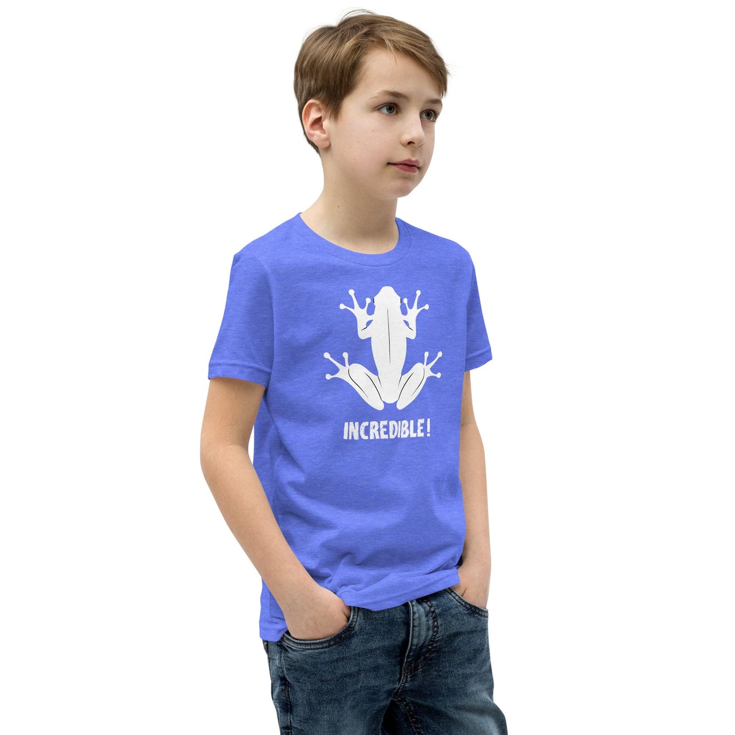 "Frogs Are Incredible" Frog T-Shirt for Youth/Kids (White Print)