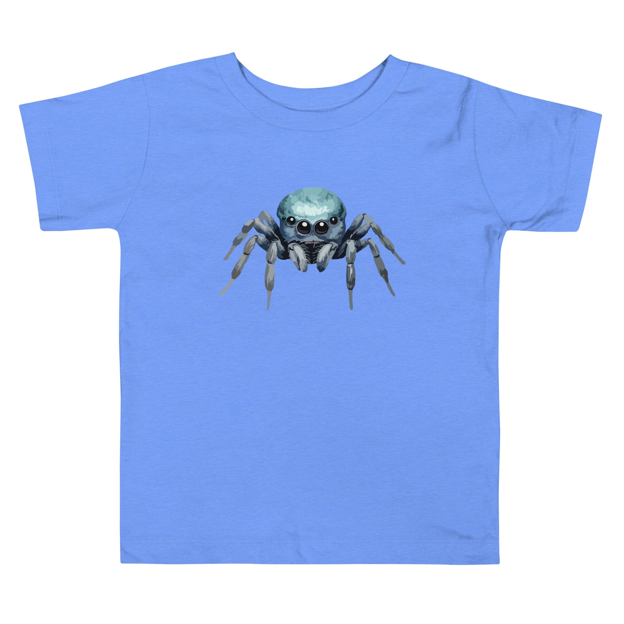 "Watercolor Spider" Cute Spider T-Shirt (Youth/Kids) Heather Columbia Blue / 2T