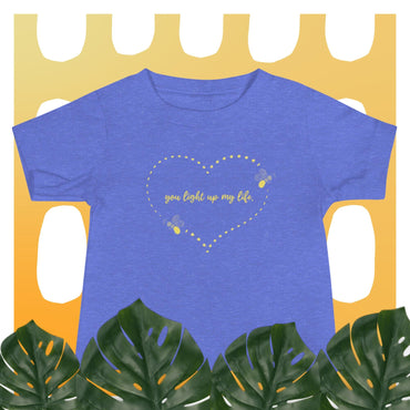 "You Light Up My Life" Firefly T-Shirt for Babies Heather Columbia Blue / 6-12m