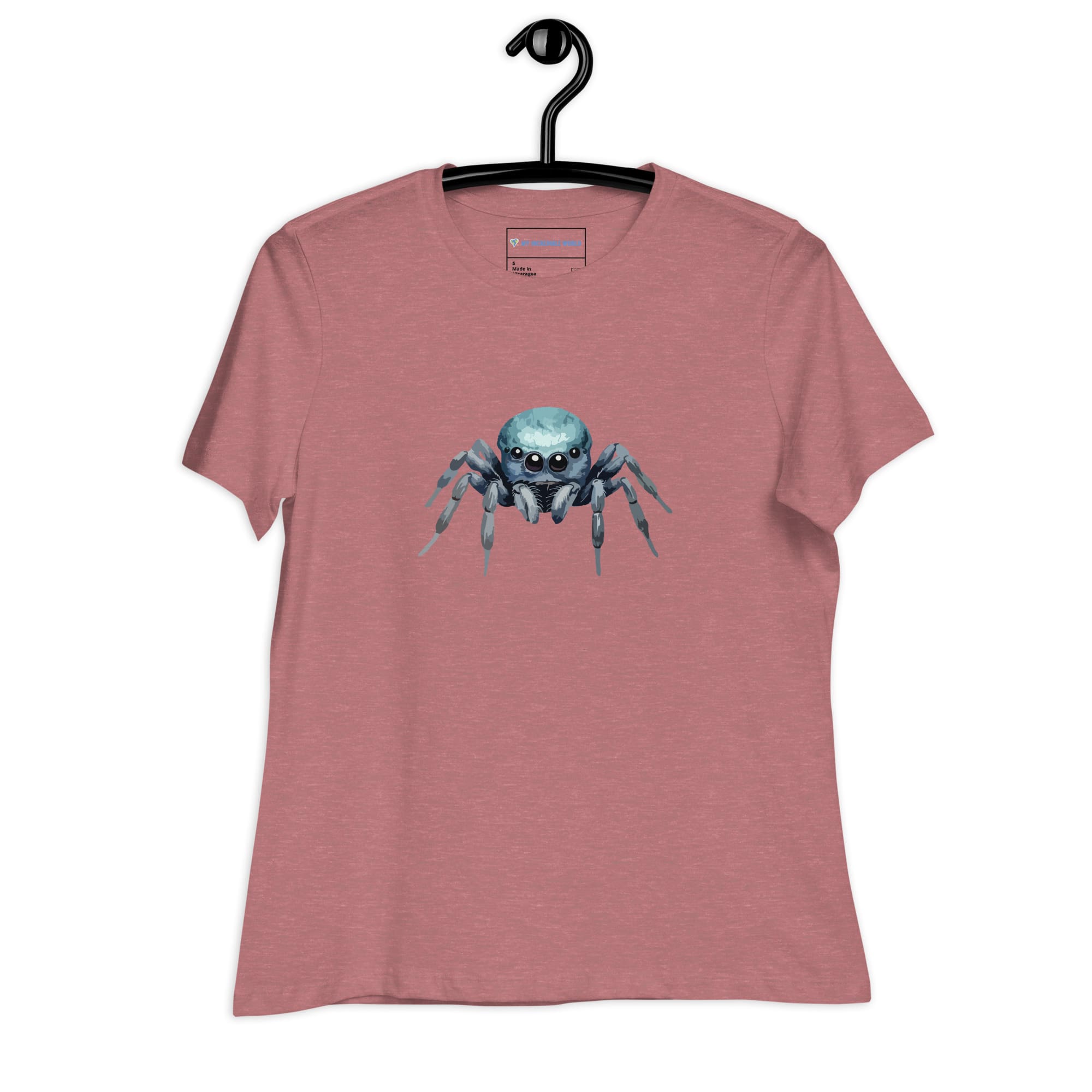 "Watercolor Spider" Cute Women's Spider T-Shirt Heather Mauve / S