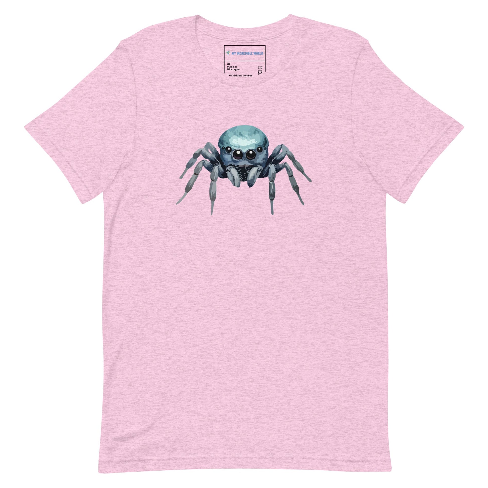 "Watercolor Spider" Cute Spider T-Shirt (Adult Unisex) Heather Prism Lilac / XS