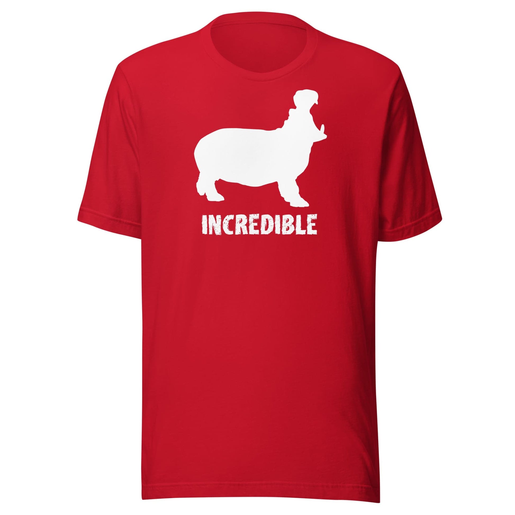 "Hippos are Incredible" T-Shirt - White Print (Adult Unisex)