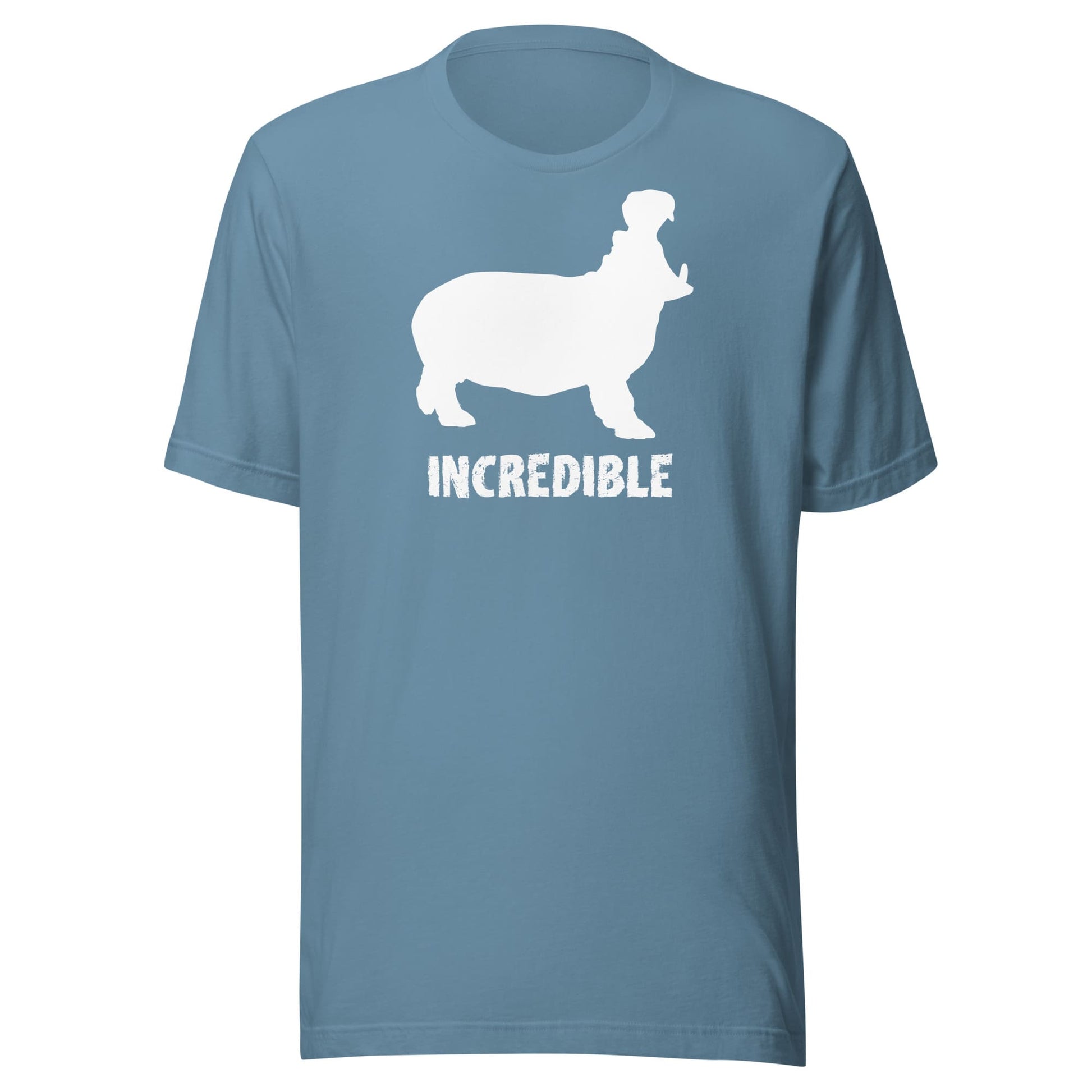 "Hippos are Incredible" T-Shirt - White Print (Adult Unisex)