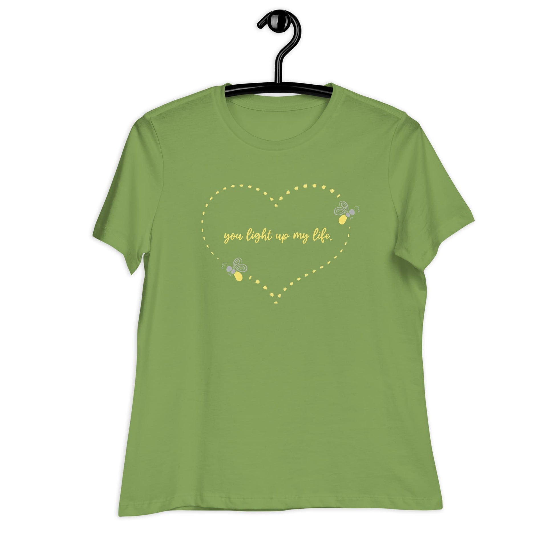 "You Light Up My Life" Firefly Women's T-Shirt Leaf / S