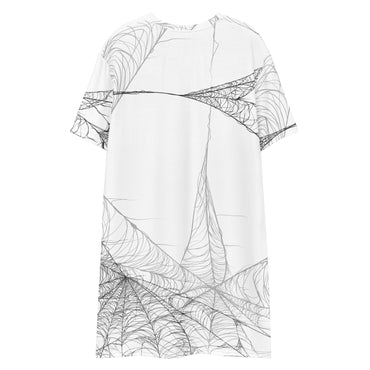 Minimalist Spiderweb T-Shirt Dress