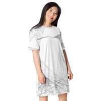 Minimalist Spiderweb T-Shirt Dress