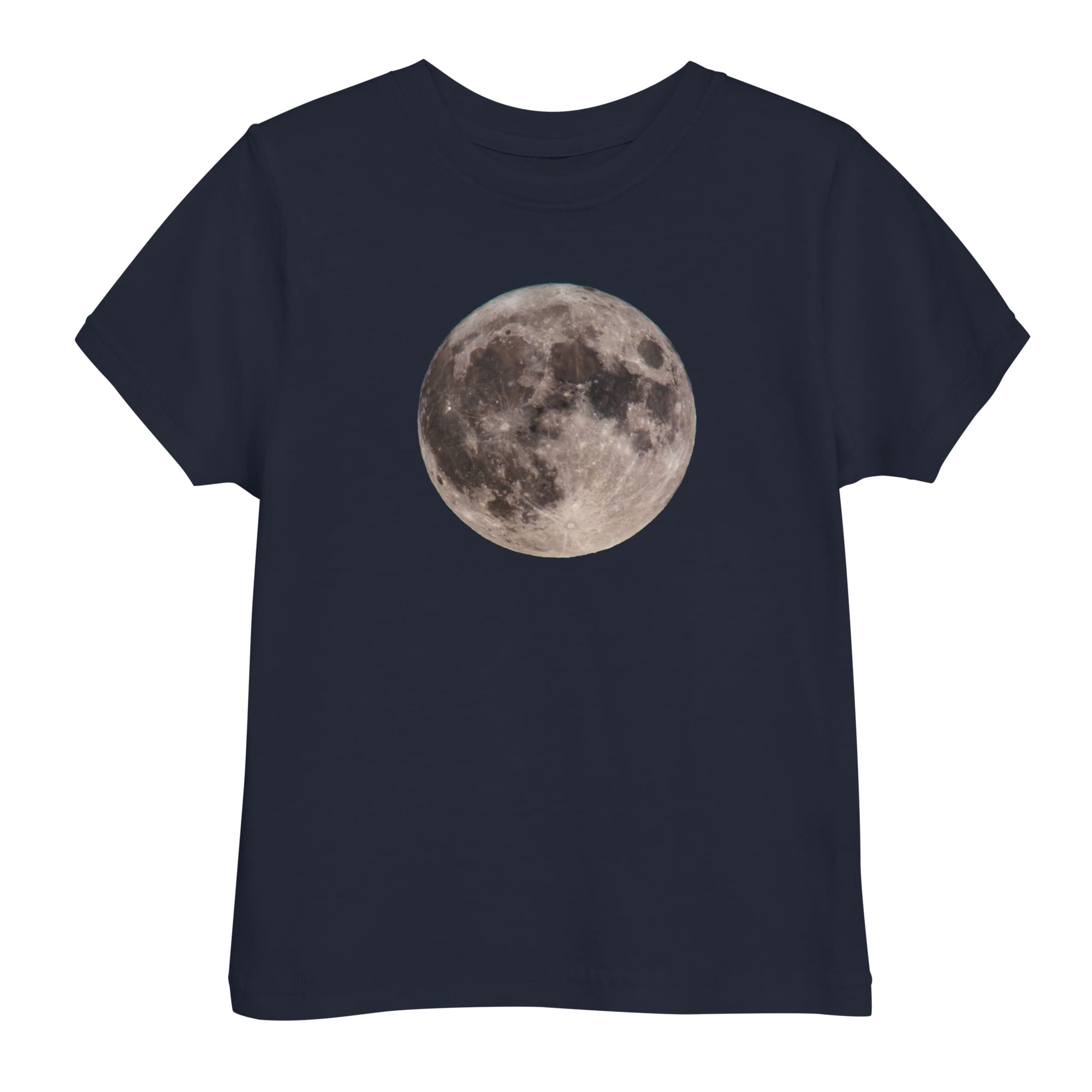 “Blue Moon Supermoon” Full Moon T-Shirt for Toddlers Navy / 2