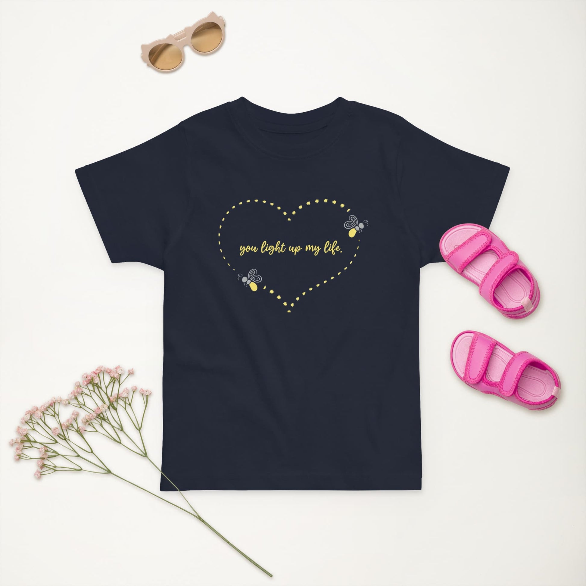 "You Light Up My Life" Firefly T-Shirt for Toddlers Navy / 2