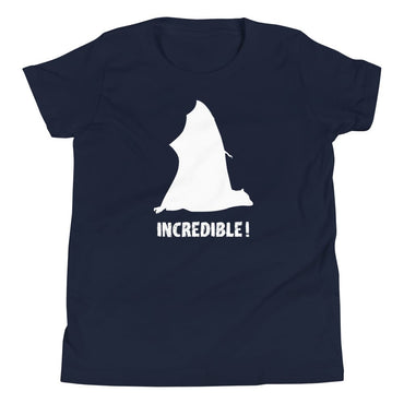 "Bats Are Incredible" Bat T-Shirt for Youth/Kids (White Print) Navy / S