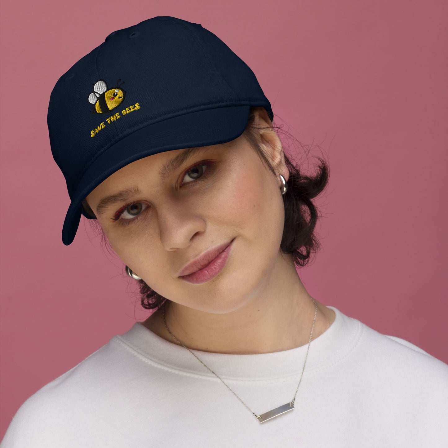 "Save the Bees" Organic Cotton Baseball Cap Pacific