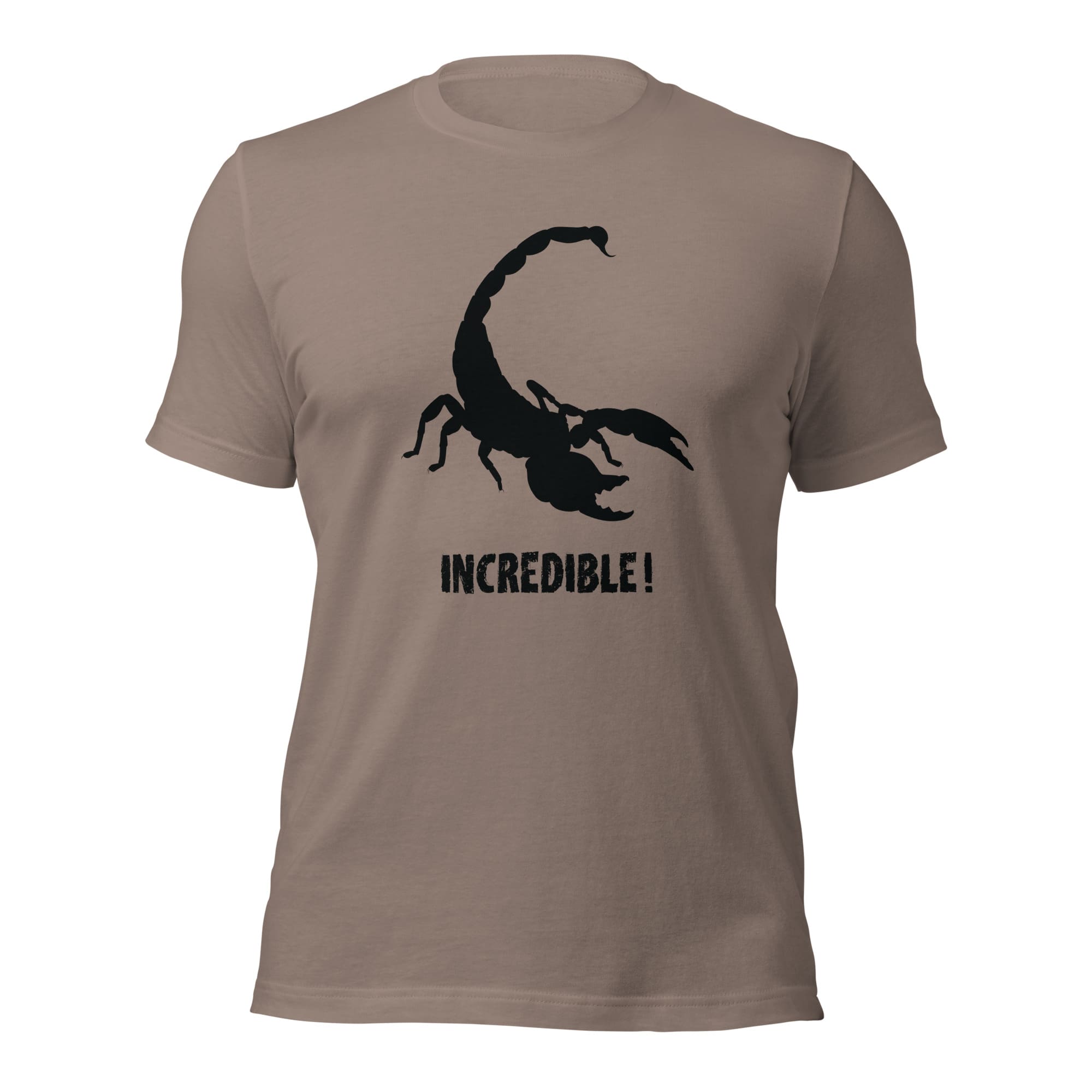 "Scorpions Are Incredible" Scorpion T-Shirt - Black Print (Adult Unisex / Men's) Pebble / XS