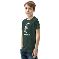 "Penguins Are Incredible" Penguin T-Shirt for Kids/Youth (White Print)