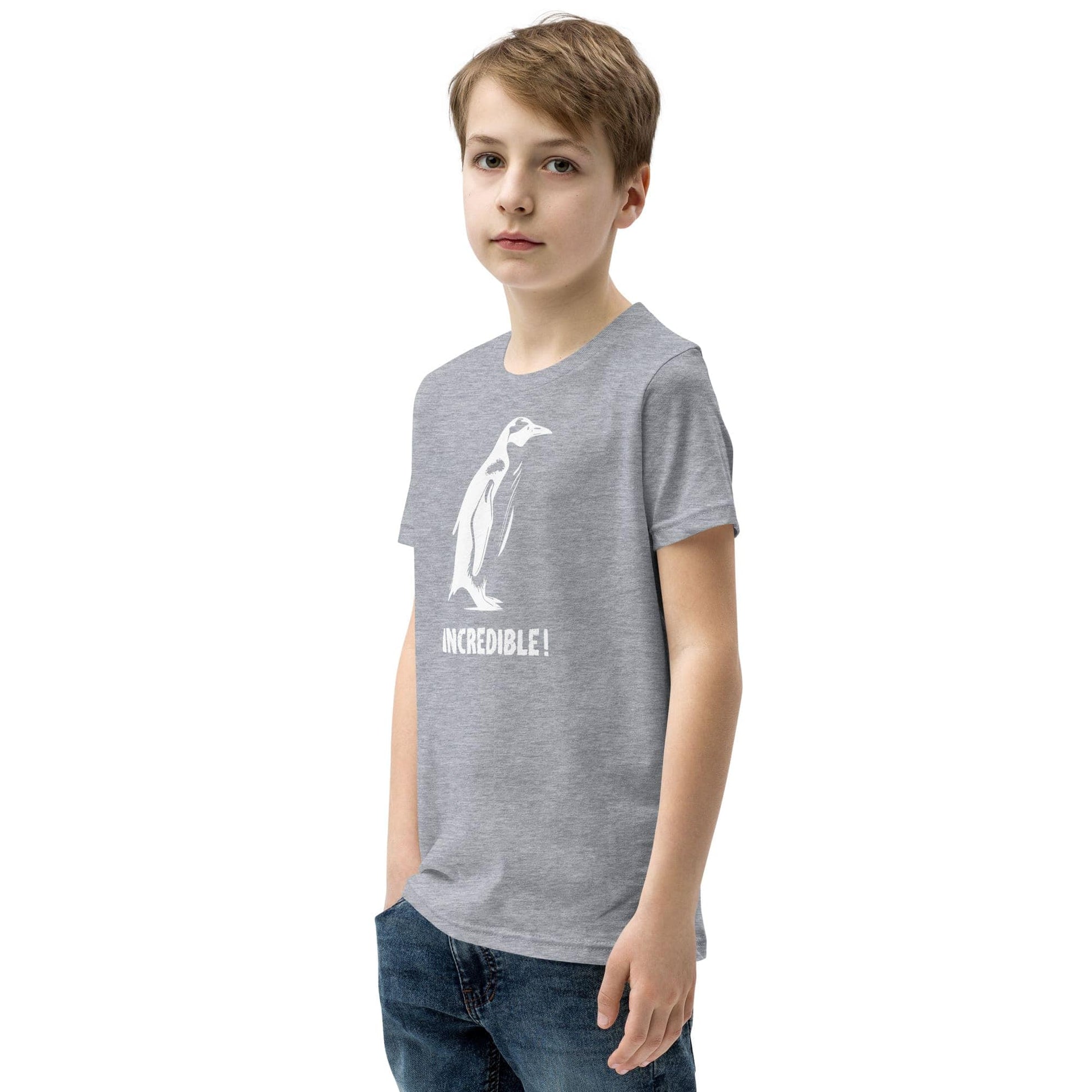 "Penguins Are Incredible" Penguin T-Shirt for Kids/Youth (White Print)