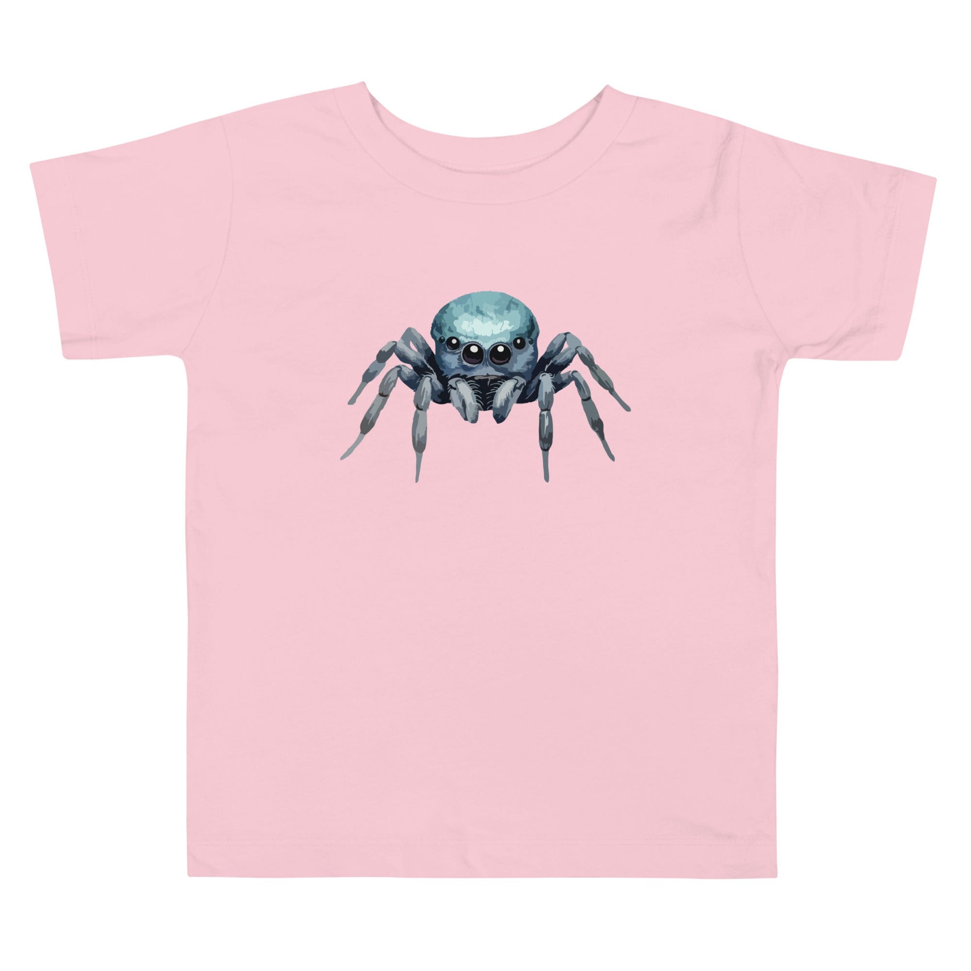 "Watercolor Spider" Cute Spider T-Shirt (Youth/Kids) Pink / 2T