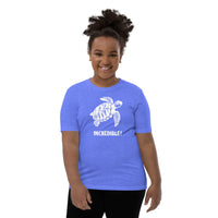 "Sea Turtles Are Incredible" Sea Turtle T-Shirt for Youth/Kids (White Print)