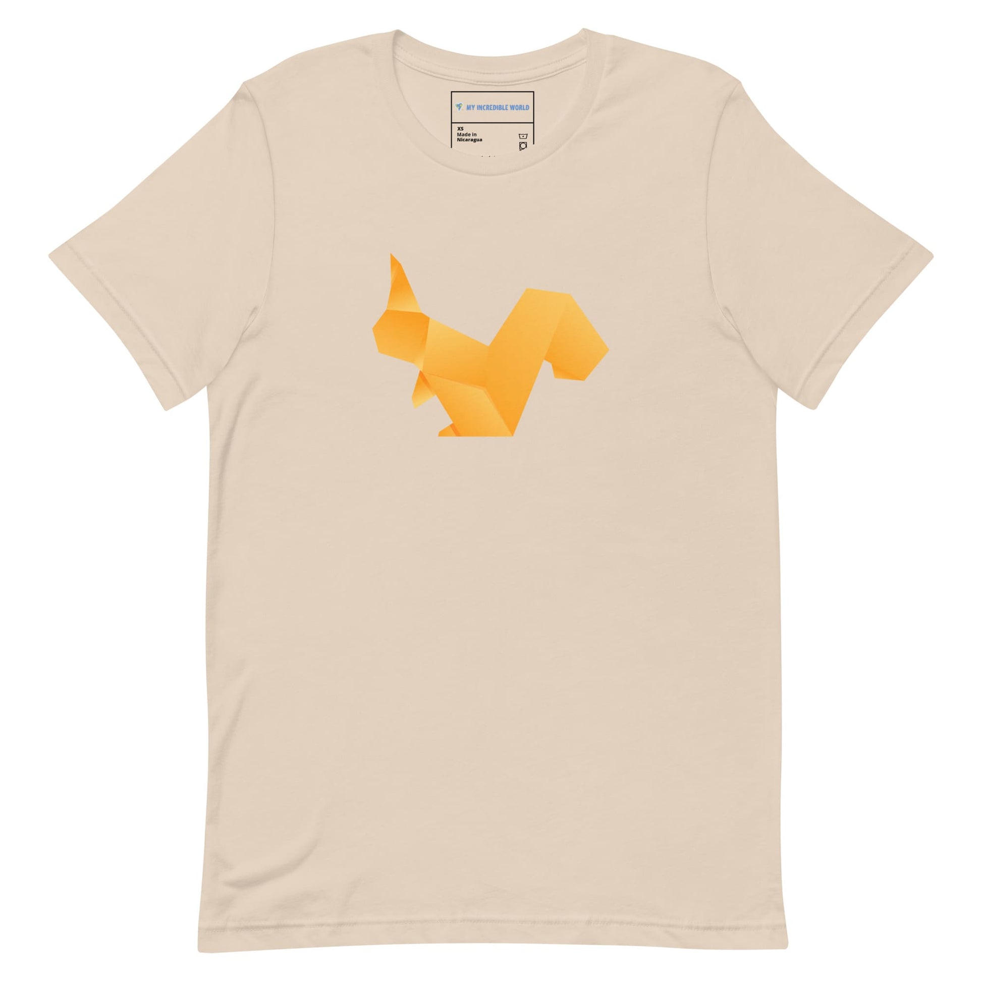 "Origami Squirrel" Low-Poly Squirrel T-Shirt (Adult Unisex) Soft Cream / XS