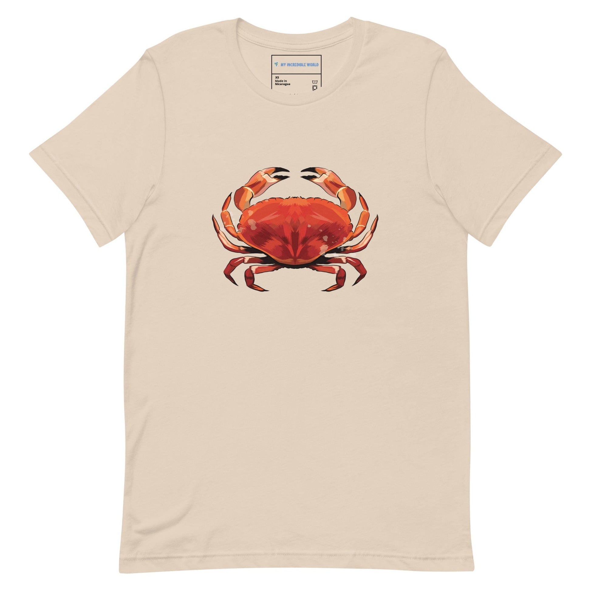 "Watercolor Crab" Crab T-Shirt (Adult Unisex) Soft Cream / XS