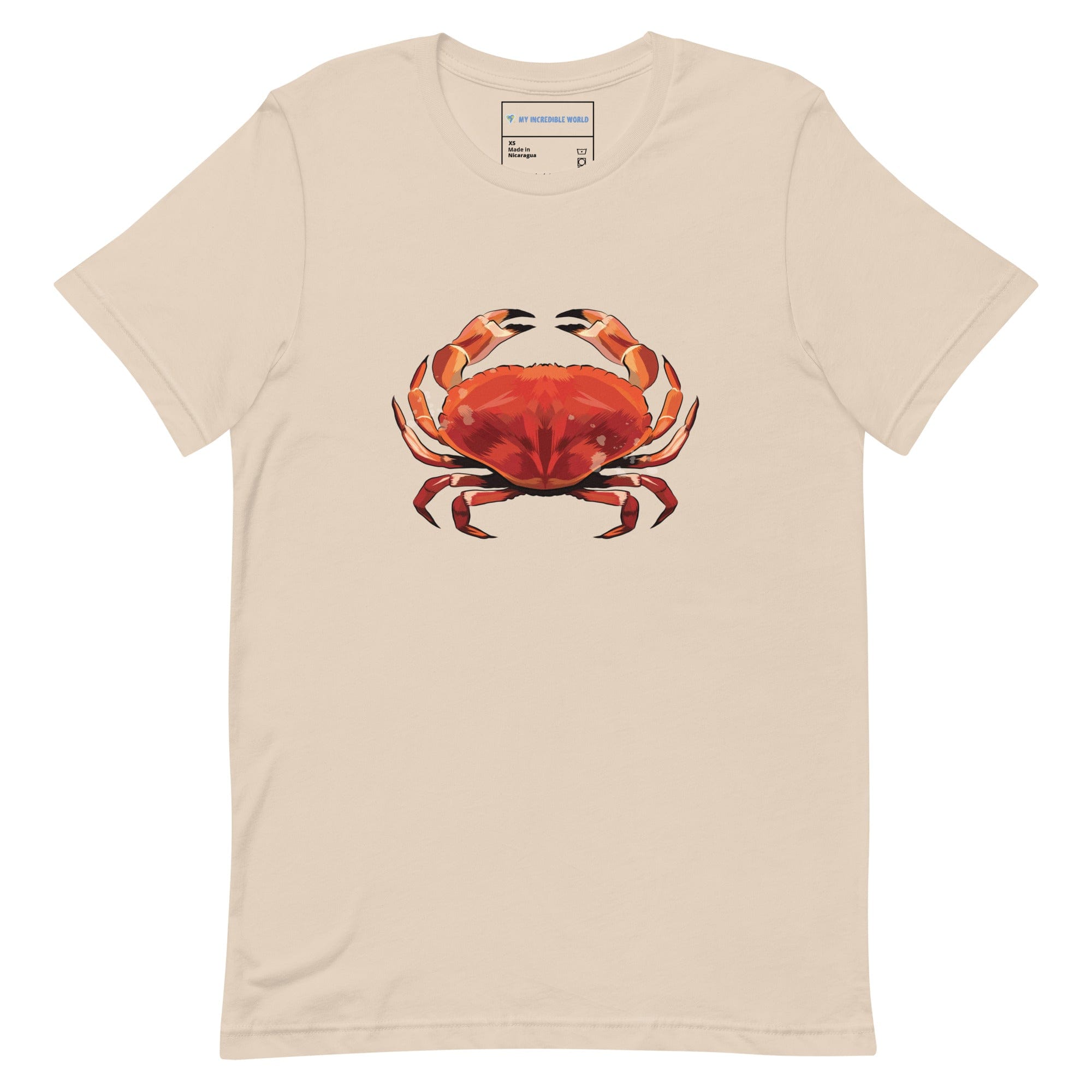 "Watercolor Crab" Crab T-Shirt (Adult Unisex) Soft Cream / XS