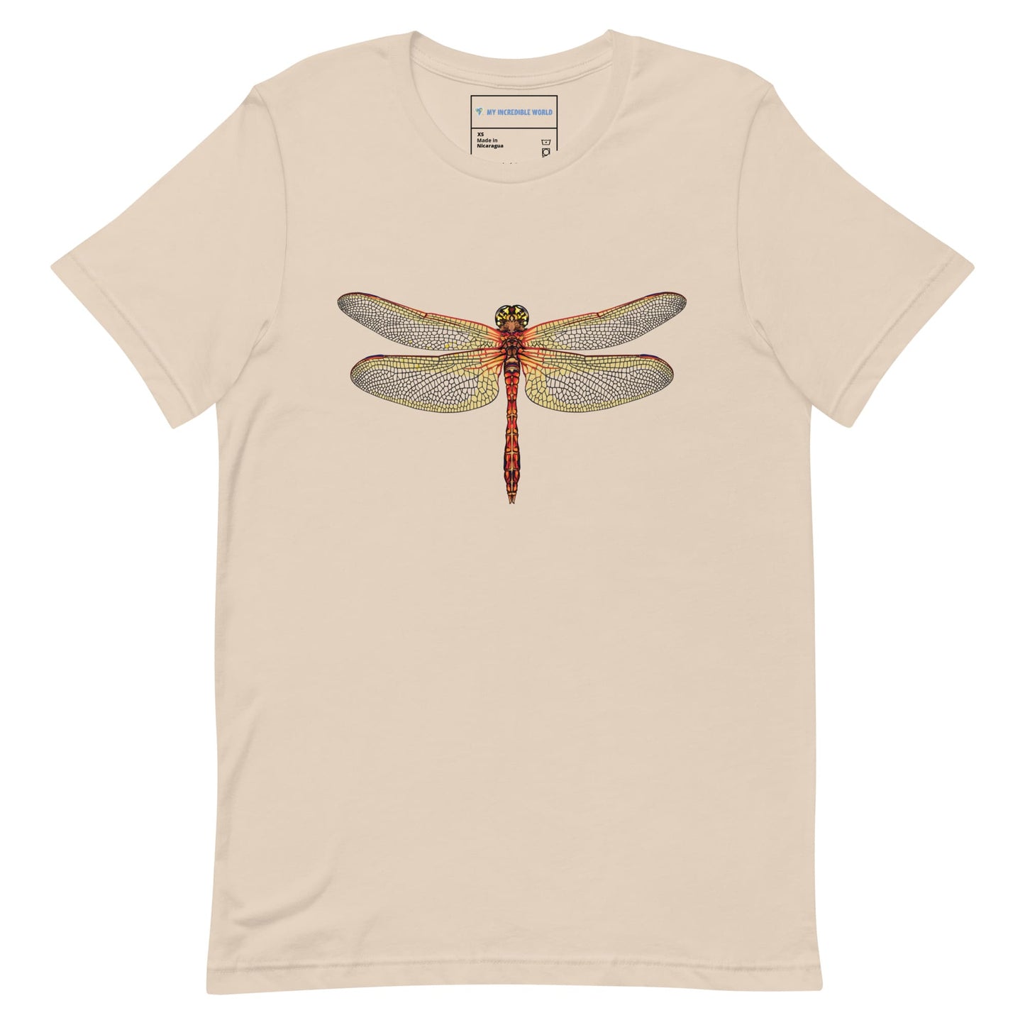 "Watercolor Dragonfly" Dragonfly T-Shirt (Adult Unisex) Soft Cream / XS