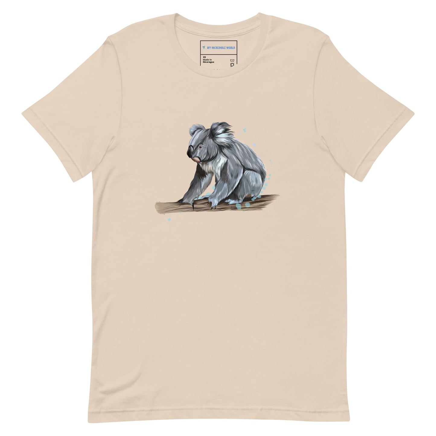 "Watercolor Koala" Koala T-Shirt (Adult Unisex) Soft Cream / XS