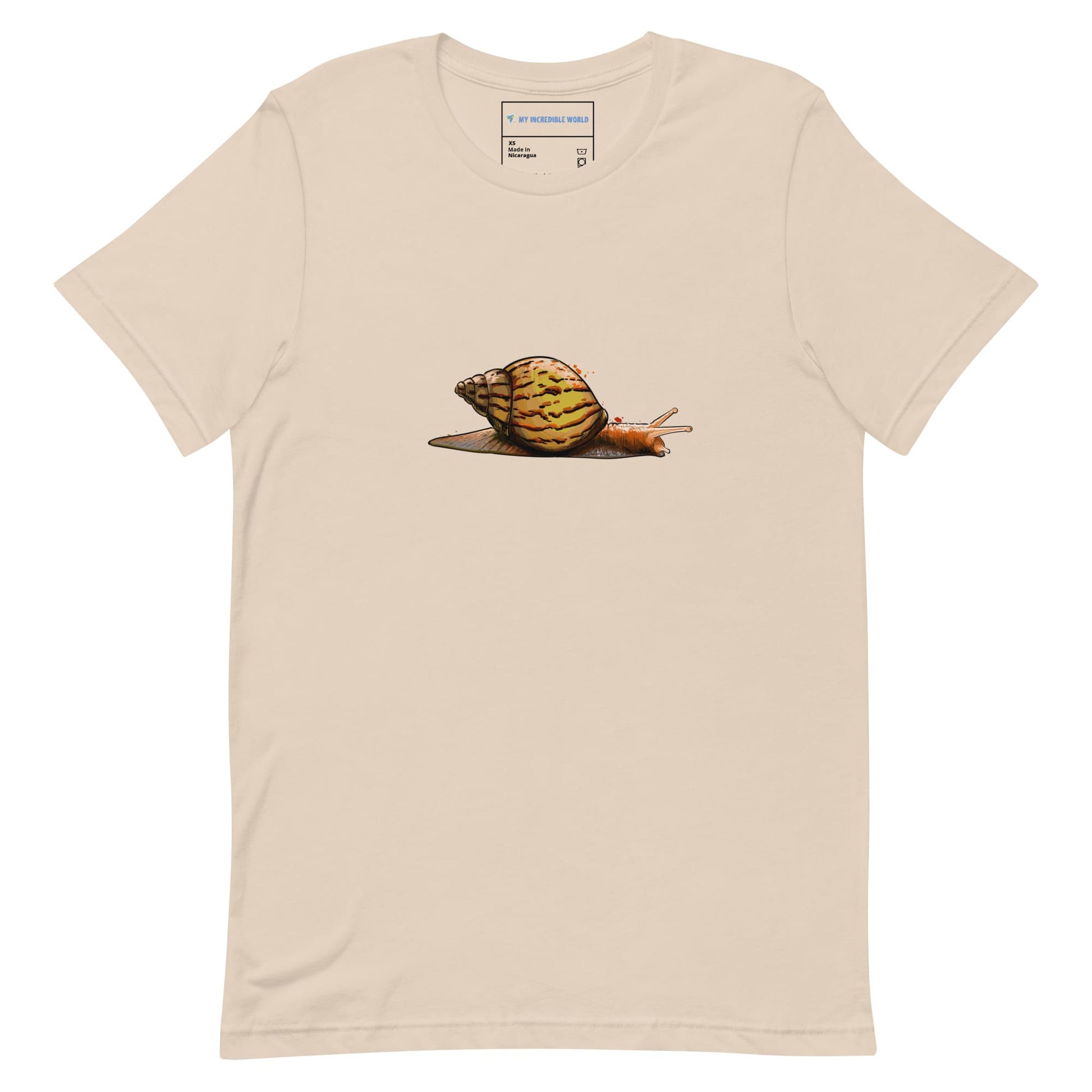 "Watercolor Snail" Snail T-Shirt (Adult Unisex) Soft Cream / XS