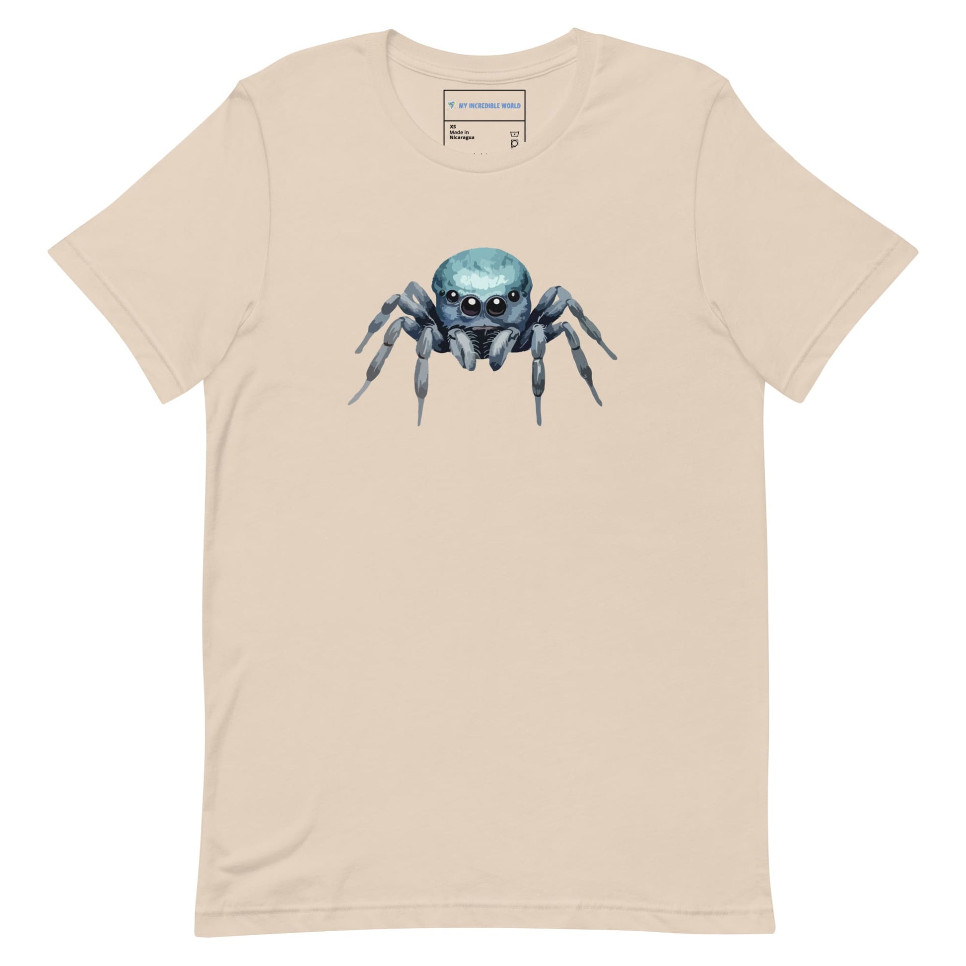 "Watercolor Spider" Cute Spider T-Shirt (Adult Unisex) Soft Cream / XS