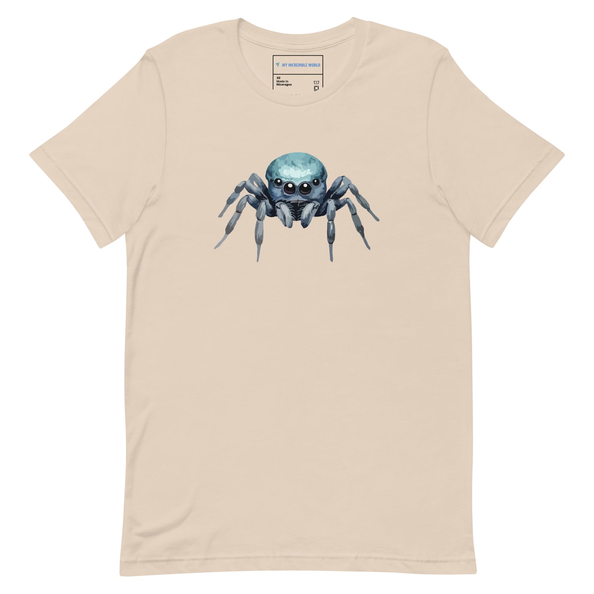 "Watercolor Spider" Cute Spider T-Shirt (Adult Unisex) Soft Cream / XS