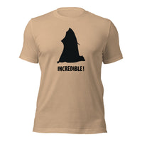 "Bats Are Incredible" Bat T-Shirt - Black Print (Adult Unisex) Tan / XS