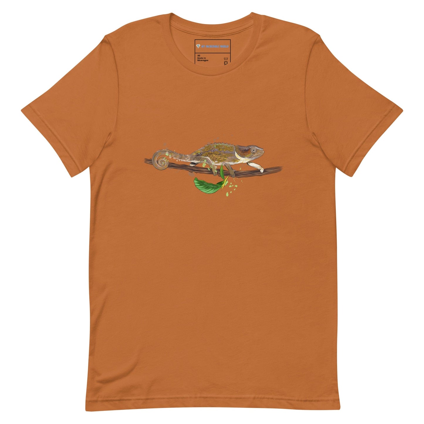 "Watercolor Chameleon" Chameleon T-Shirt (Adult Unisex) Toast / XS