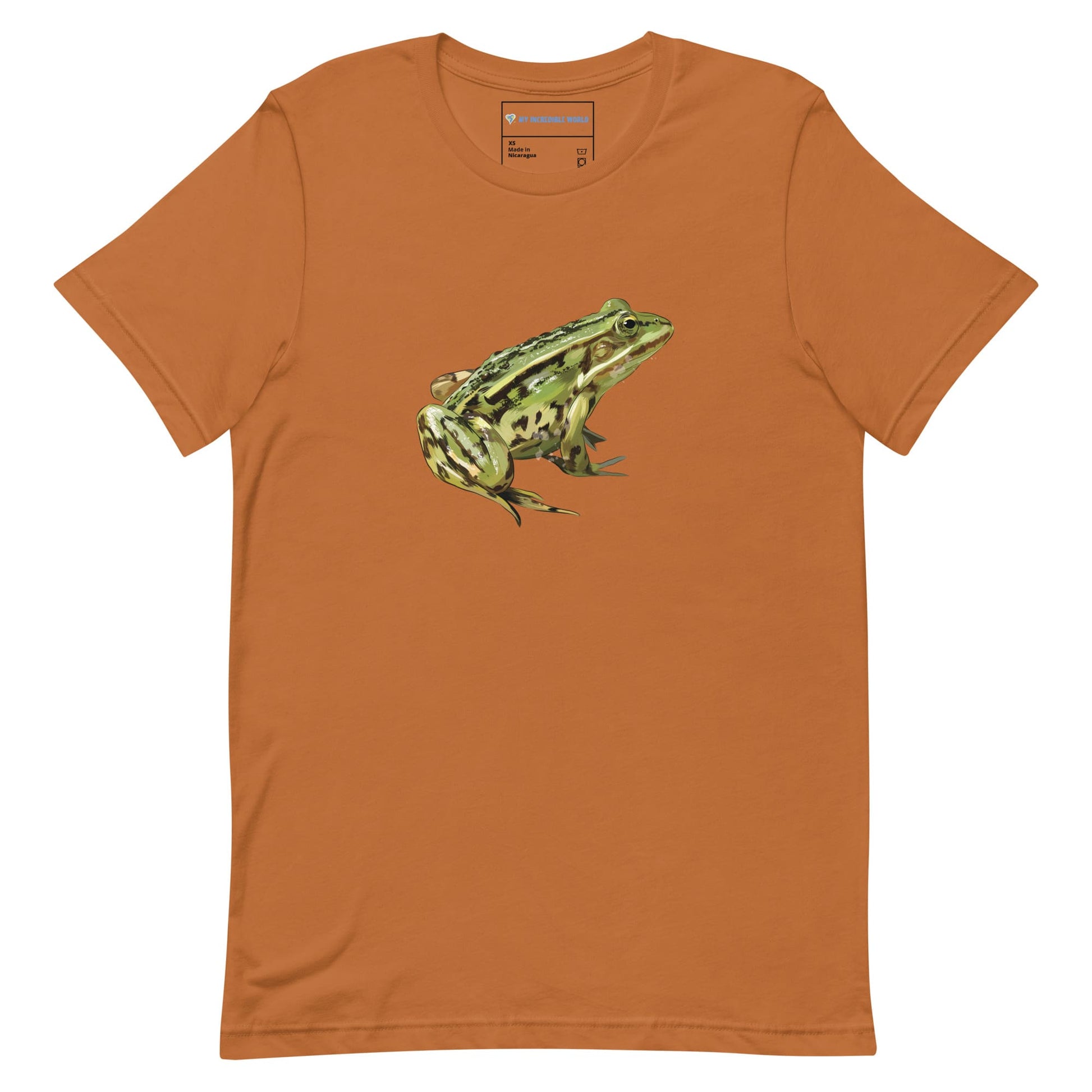 "Watercolor Frog" Frog T-Shirt (Adult Unisex) Toast / XS