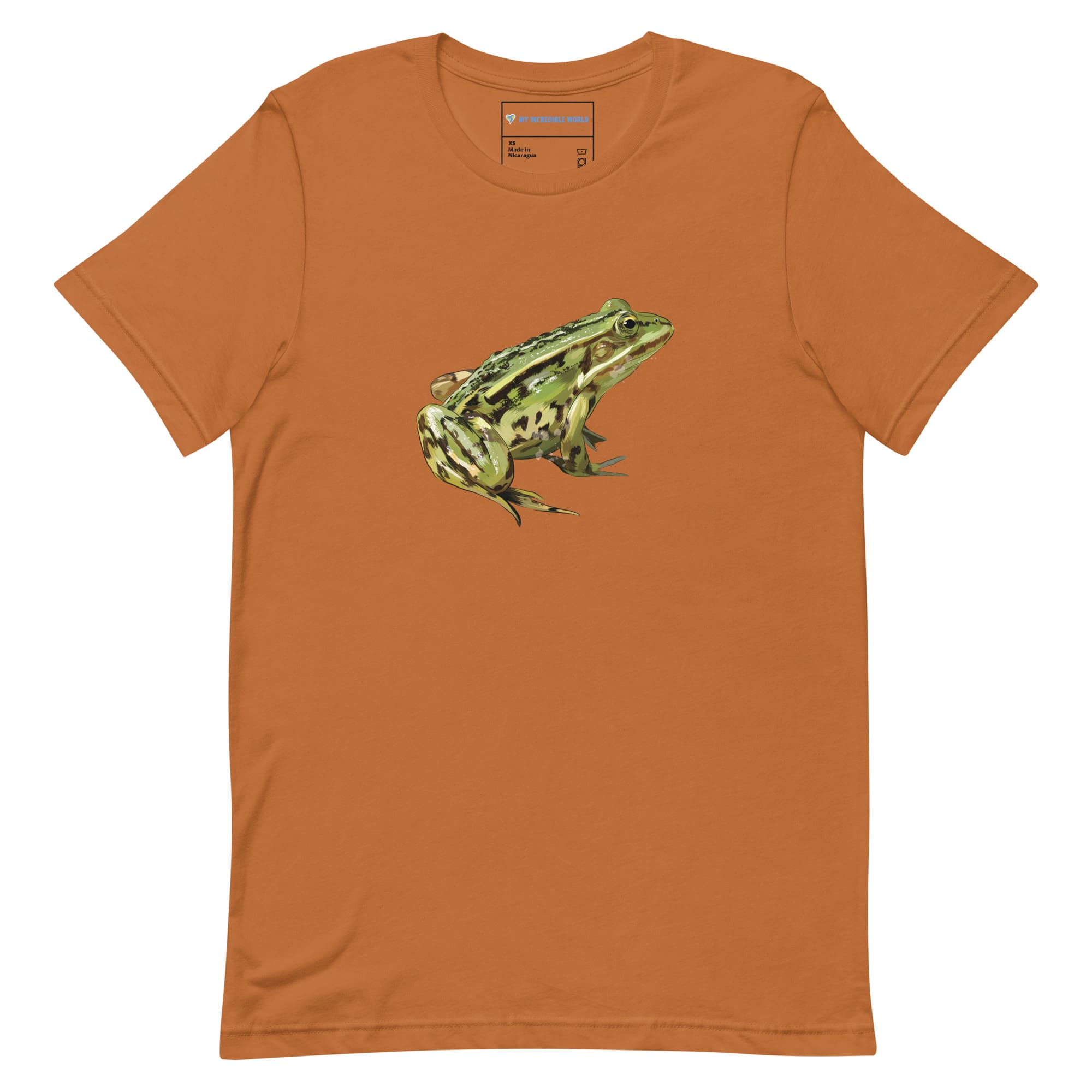 "Watercolor Frog" Frog T-Shirt (Adult Unisex) Toast / XS