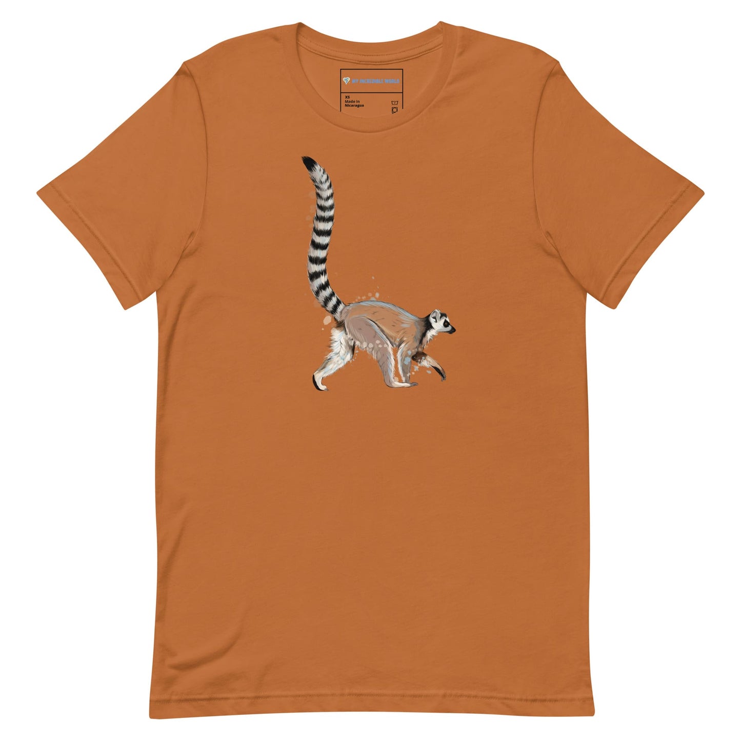 "Watercolor Lemur" Lemur T-Shirt (Adult Unisex) Toast / XS