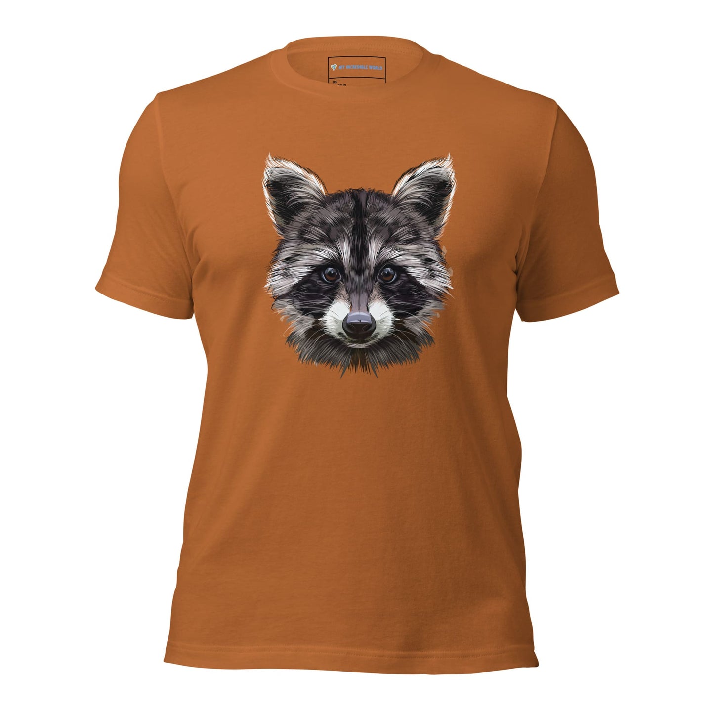 "Watercolor Raccoon" Raccoon T-Shirt (Adult Unisex) Toast / XS