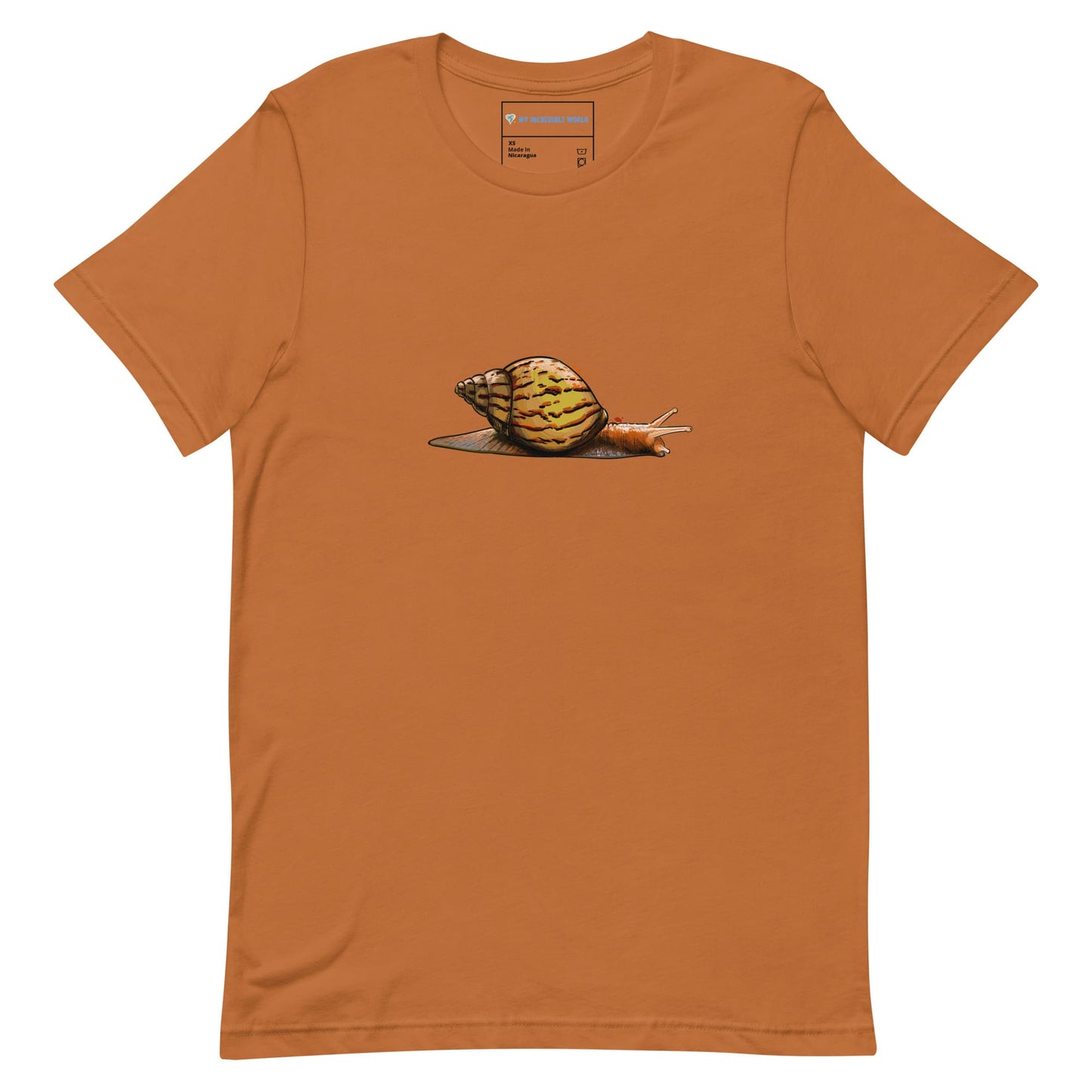 "Watercolor Snail" Snail T-Shirt (Adult Unisex) Toast / XS