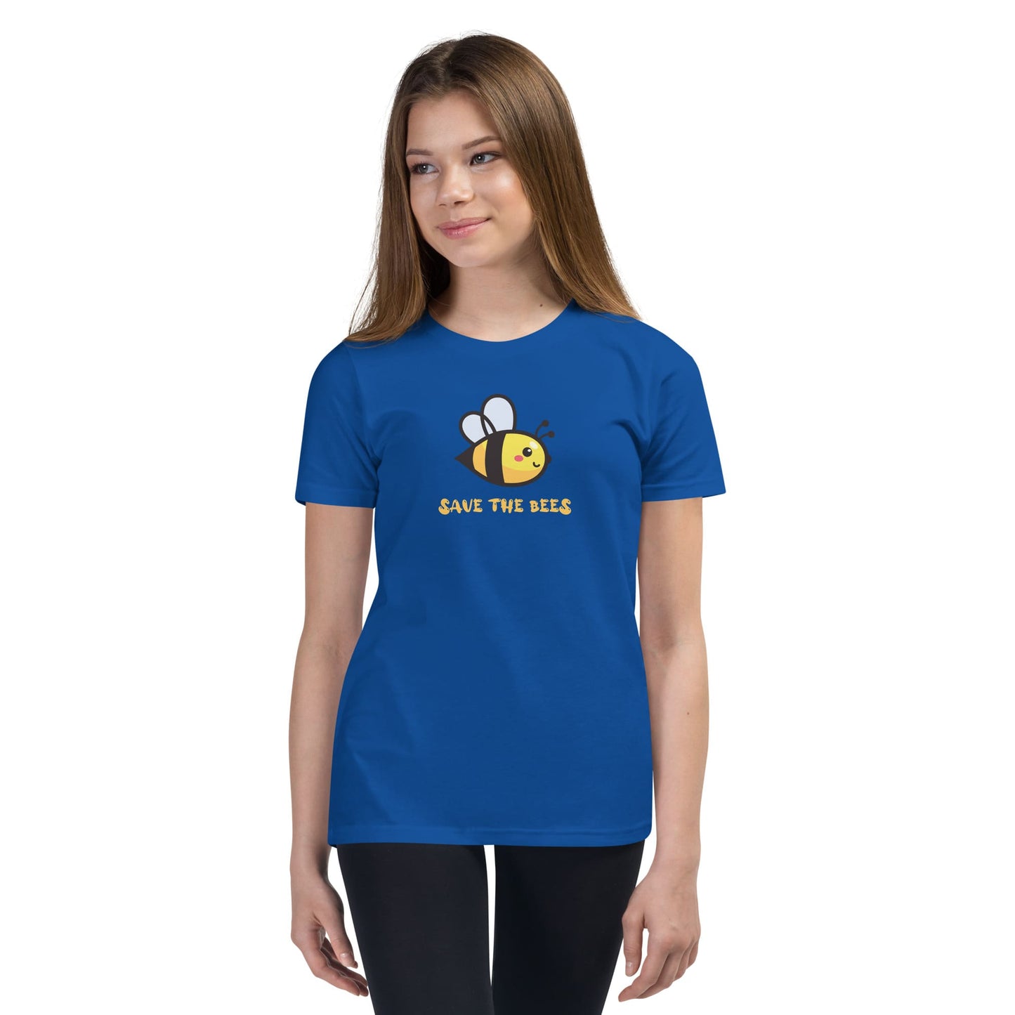 "Save the Bees" Bee T-Shirt for Youth/Kids True Royal / S