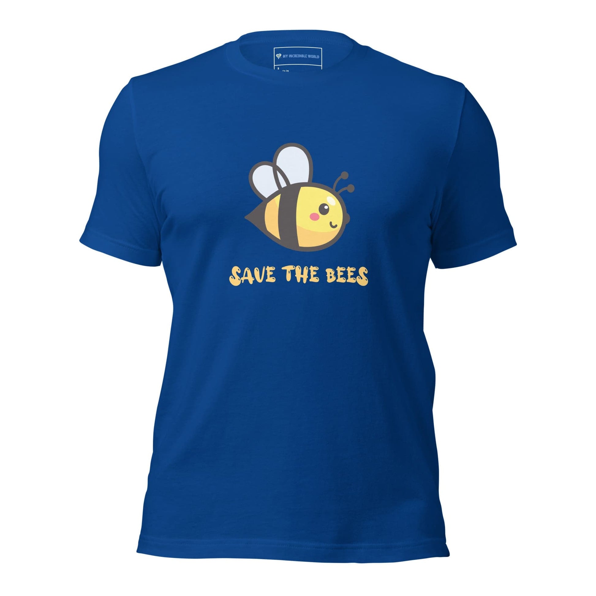 "Save the Bees" Bee T-Shirt (Unisex) True Royal / S