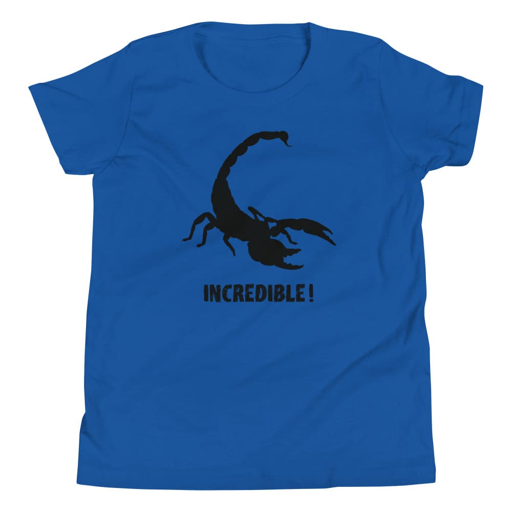 "Scorpions Are Incredible" Scorpions T-Shirt for Youth / Kids (Black Print) True Royal / S