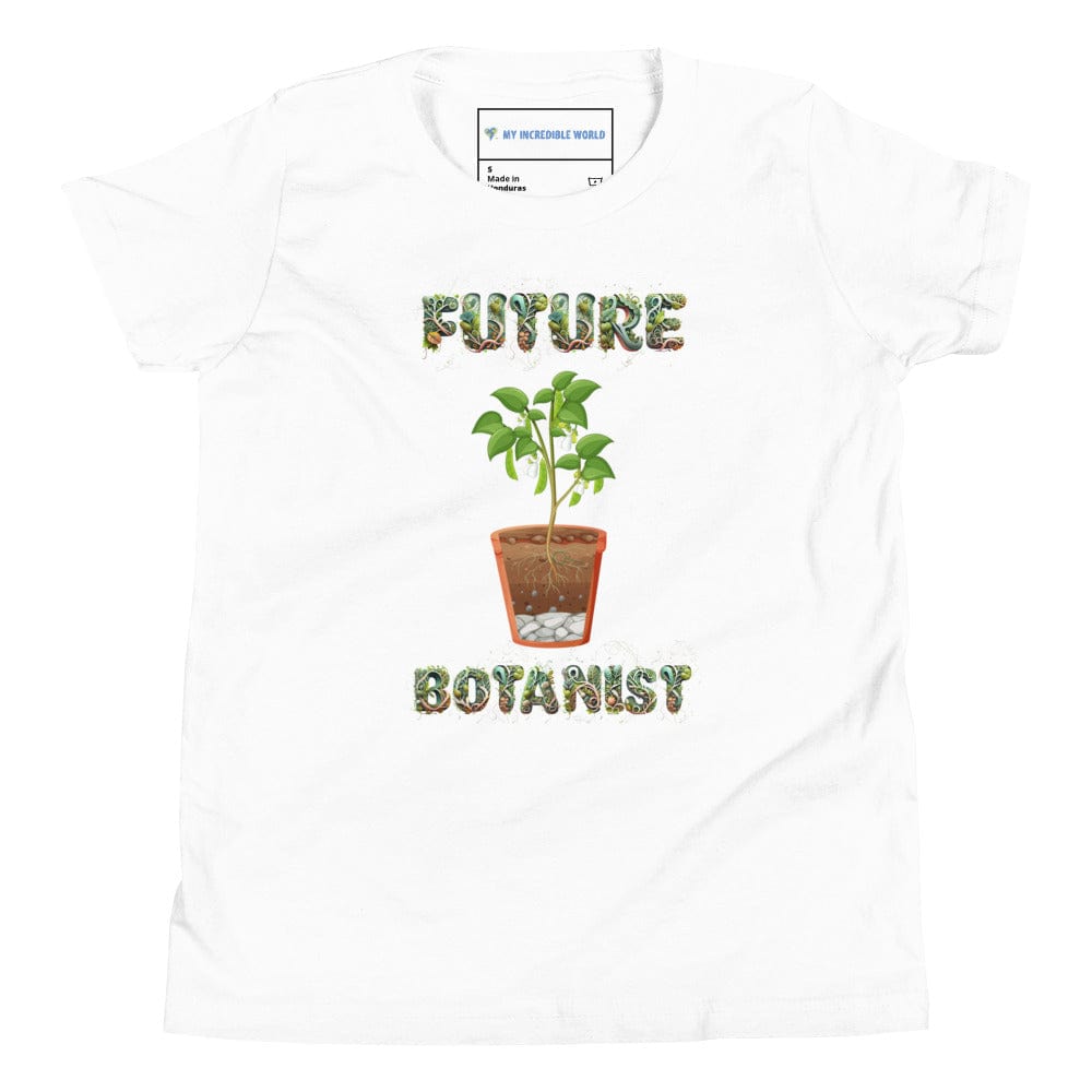 "Future Botanist" Plant Science T-Shirt for Kids (Youth/Kids) White / S