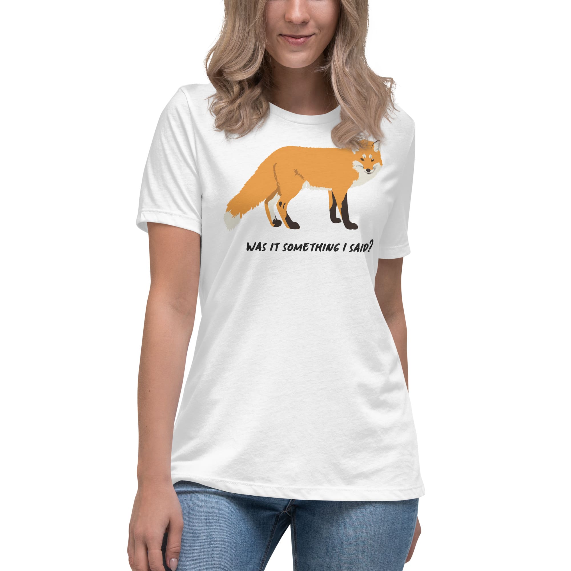 "Was It Something I Said?" Fox T-Shirt (Women's) White / S