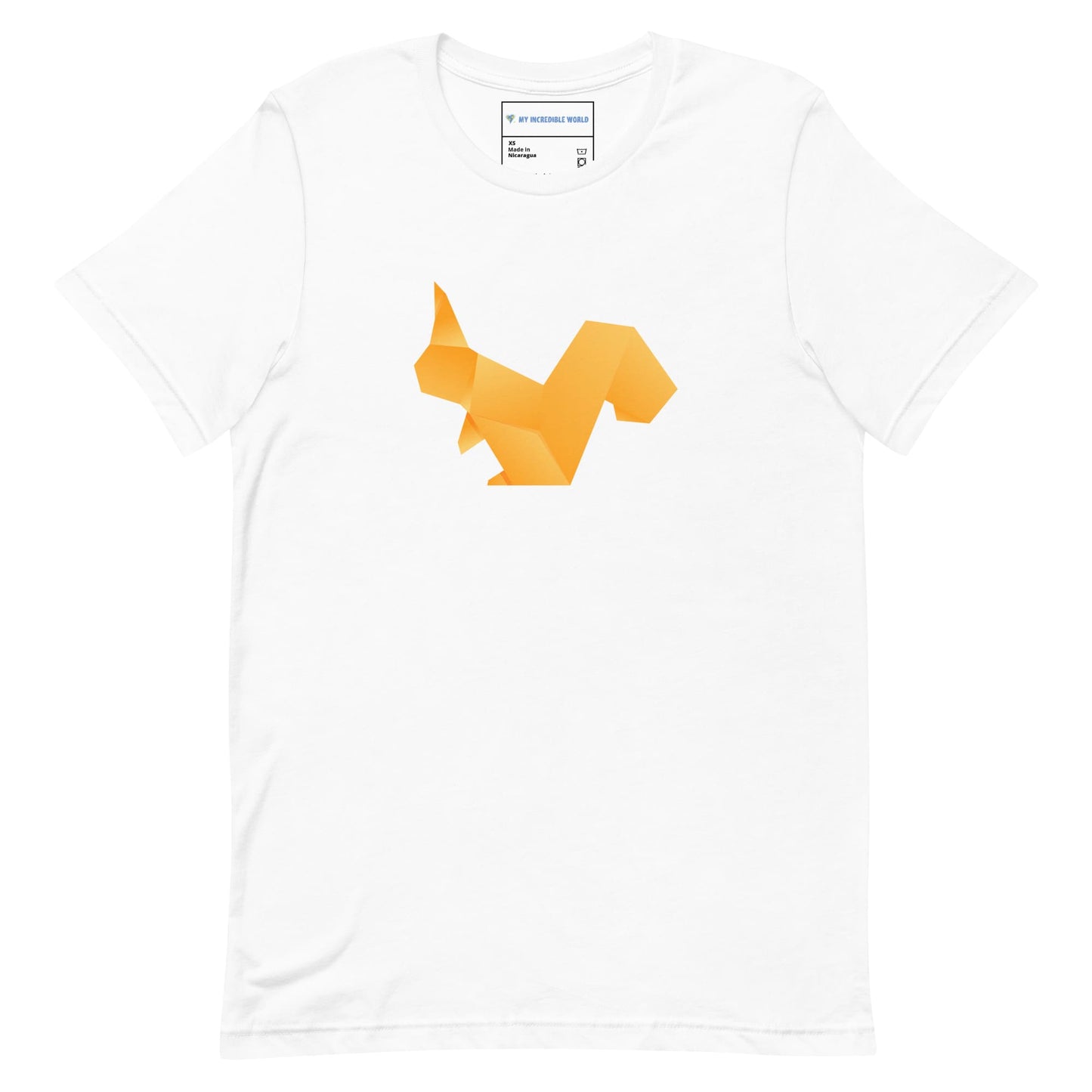 "Origami Squirrel" Low-Poly Squirrel T-Shirt (Adult Unisex) White / XS